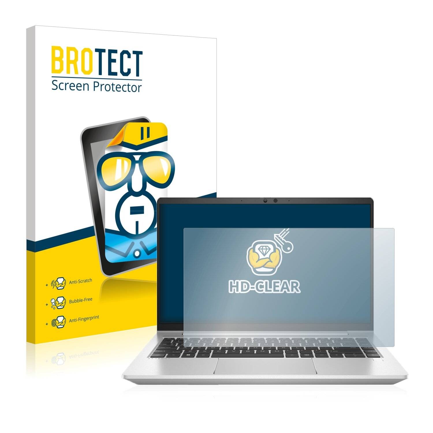 BROTECT HD-Clear Displayschutzfolie für HP ProBook 445