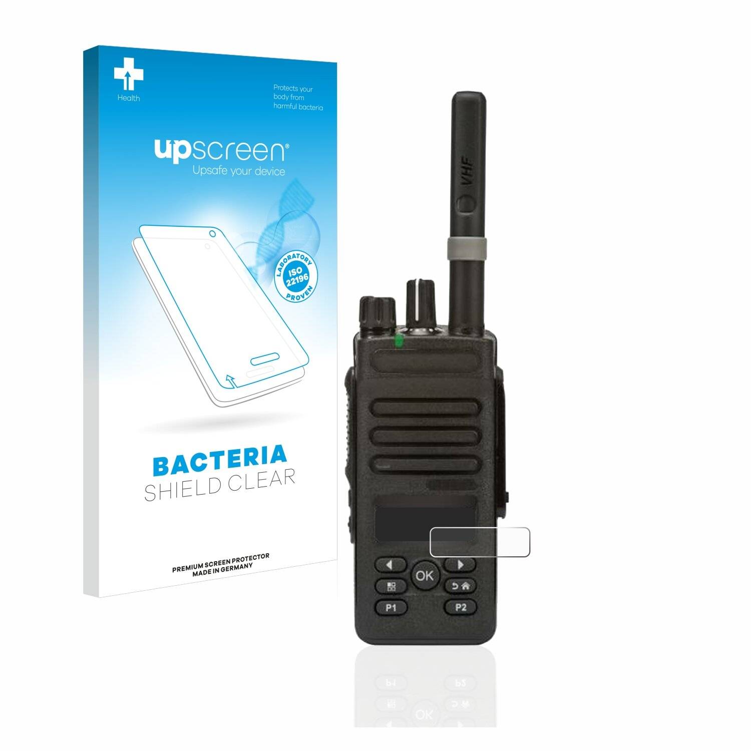 upscreen Bacteria Shield Clear Premium Antibakterielle Displayschutzfolie für Motorola