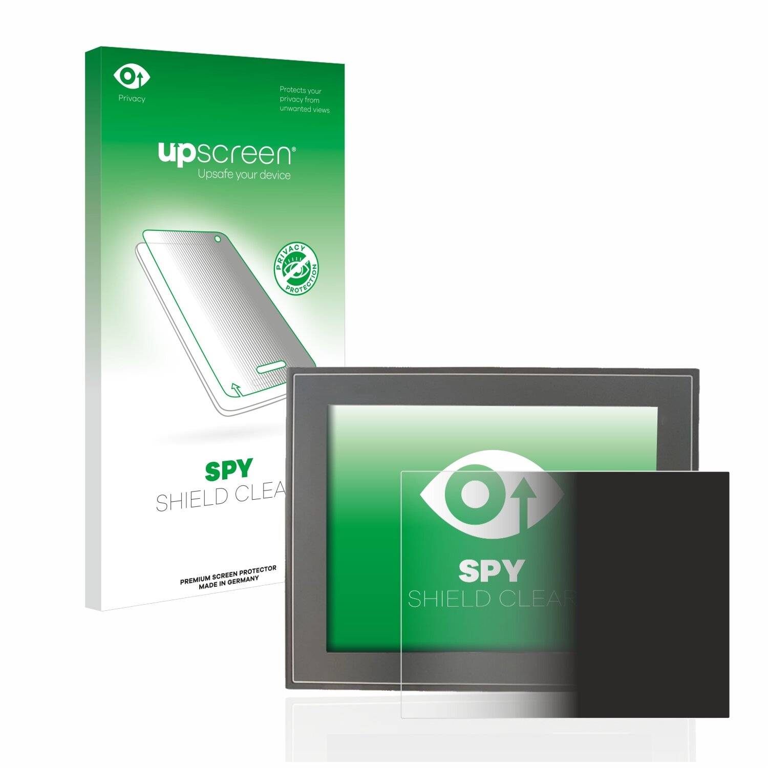 upscreen Spy Shield Clear Premium Blickschutzfolie für Delta DOP-115MX /