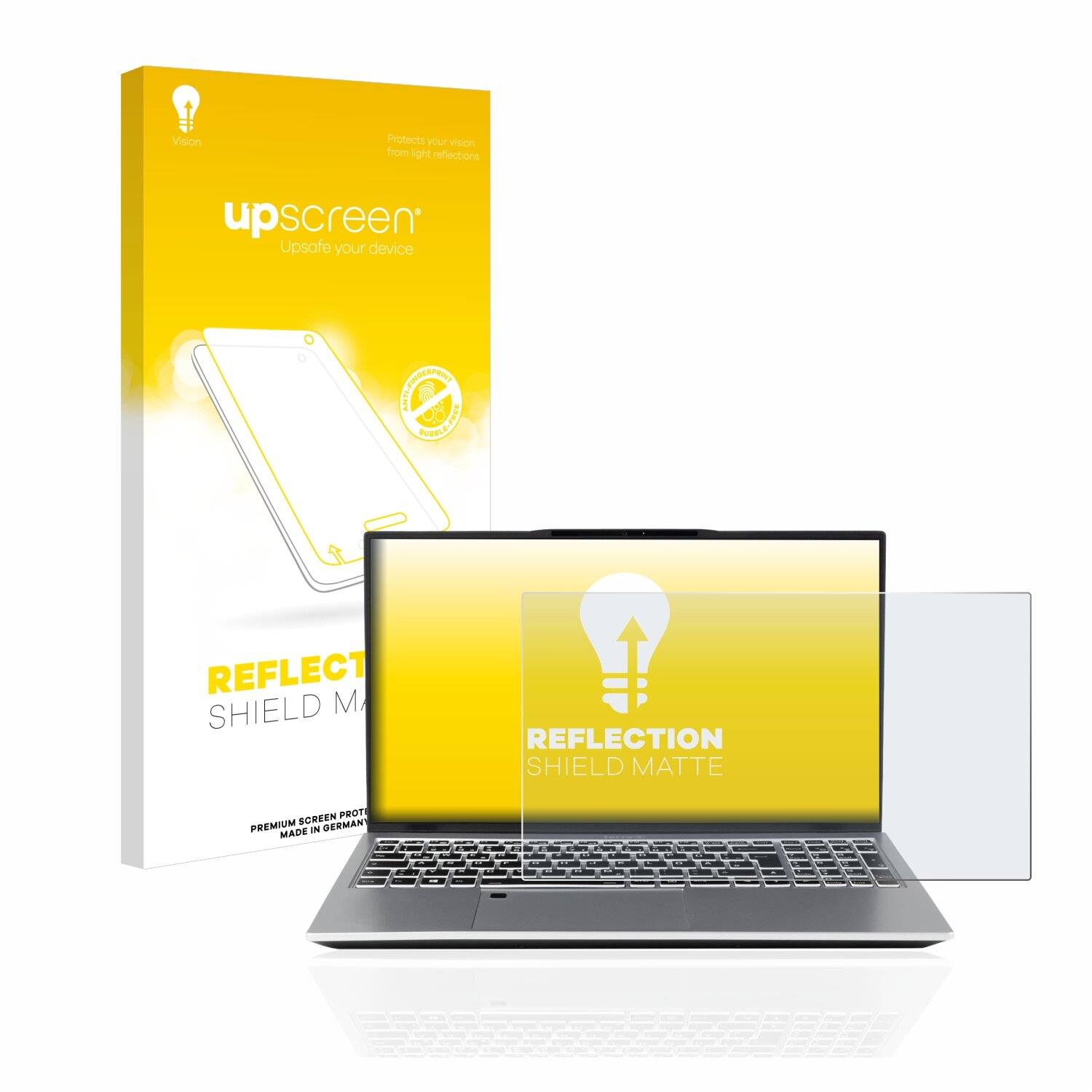 upscreen Reflection Shield Matte Premium Displayschutzfolie für Wortmann Terra Mobile