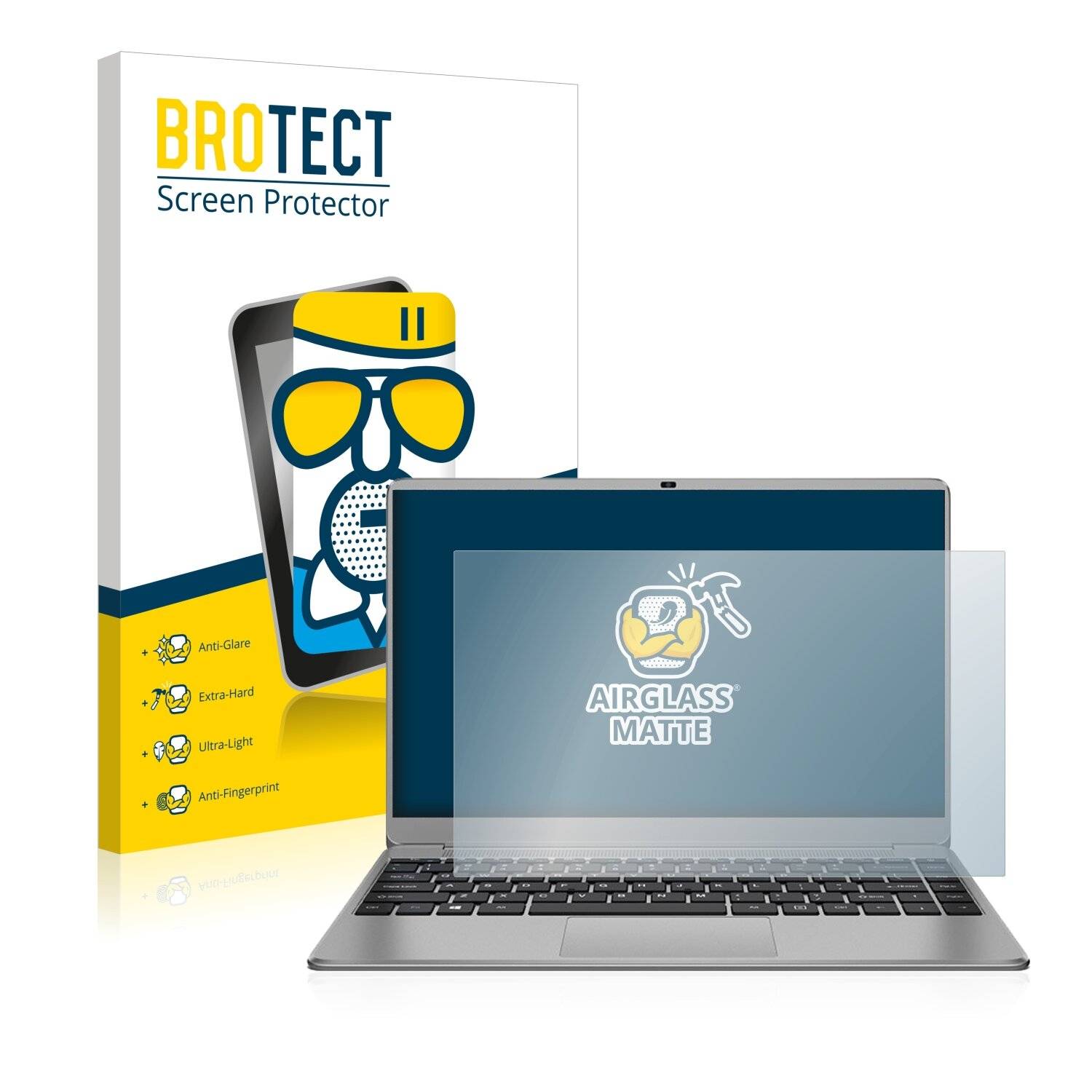 BROTECT AirGlass Matte Schutzglas Folie für Teclast F7 Plus