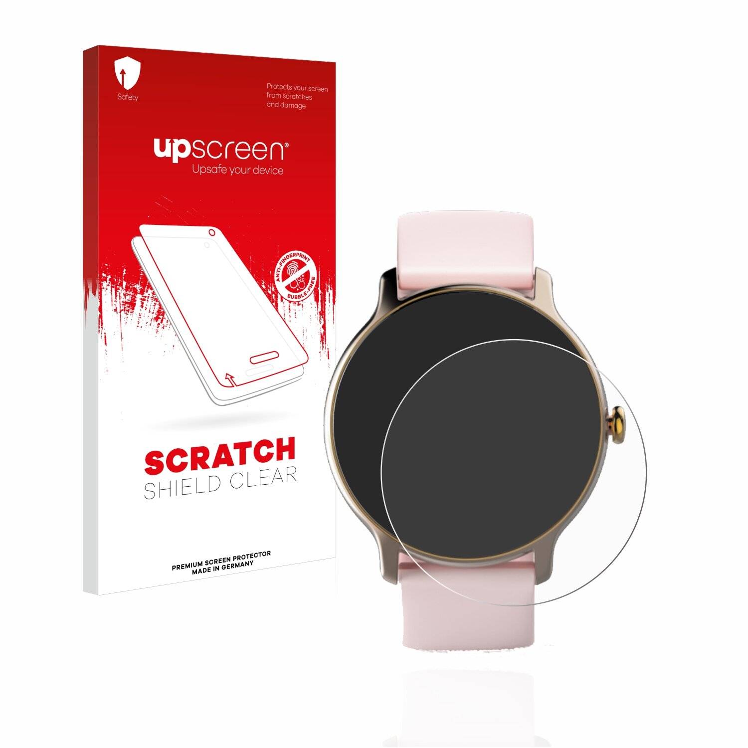 upscreen Scratch Shield Clear Premium Displayschutzfolie für Hama Fit Watch
