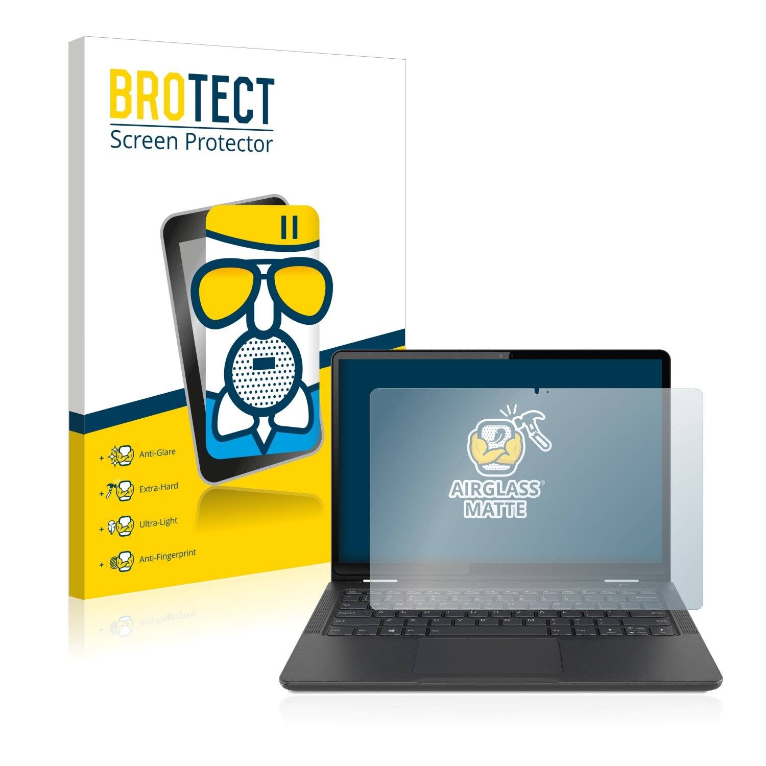 BROTECT AirGlass Matte Schutzglas Folie für Lenovo Yoga