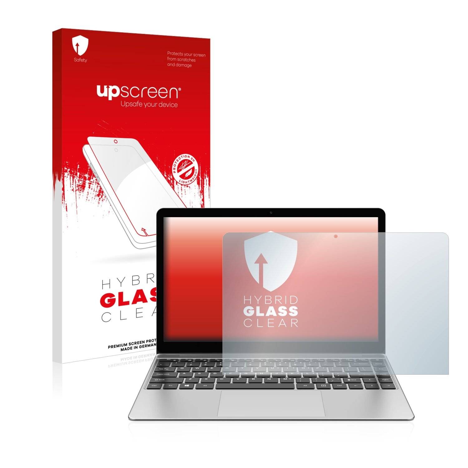upscreen Hybrid Glass Clear Premium Schutzglas Folie für Teclast