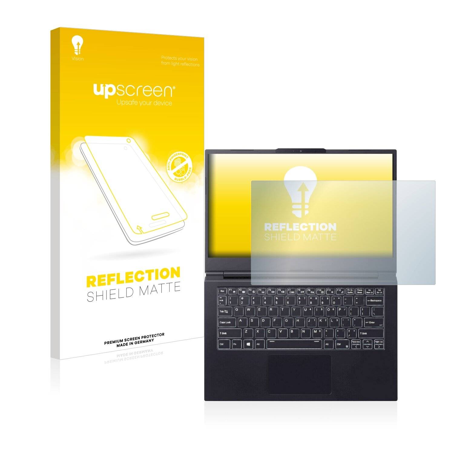upscreen Reflection Shield Matte Premium Displayschutzfolie für Hyrican 1685