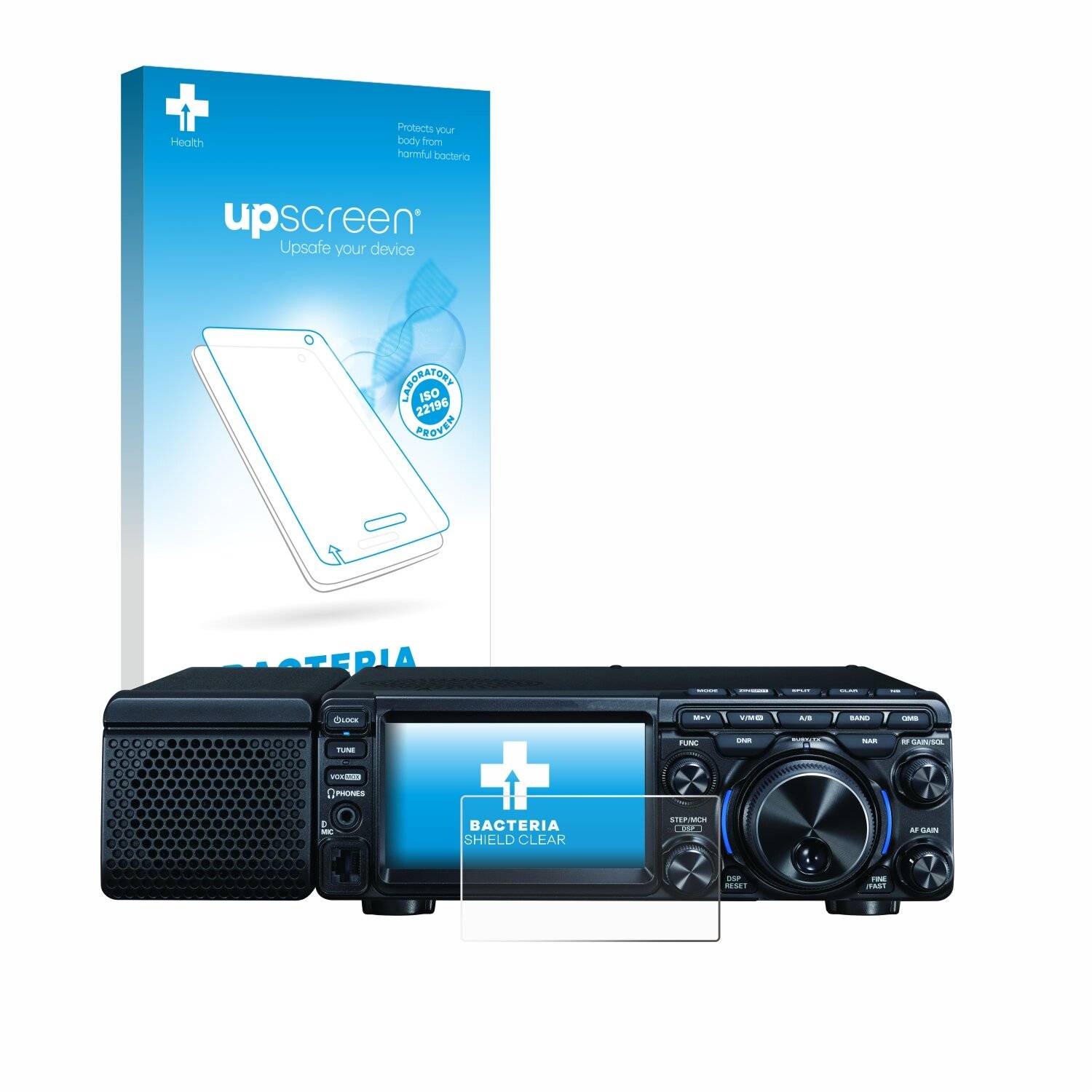 upscreen Bacteria Shield Clear Premium Antibakterielle Displayschutzfolie für Yaesu