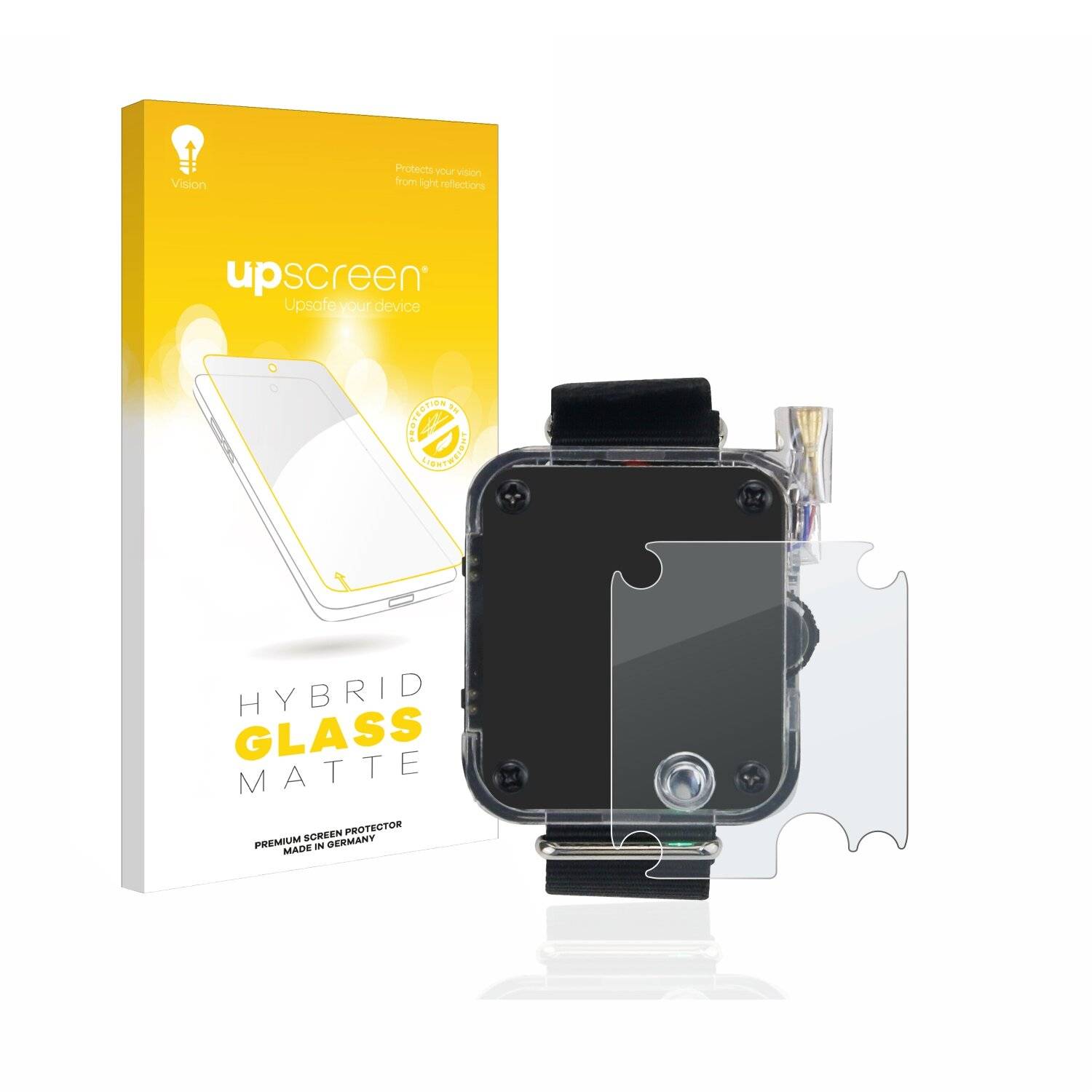 upscreen Hybrid Glass Matte Premium Schutzglas Folie für DSTIKE&SPACEHUHN Deauther Watch
