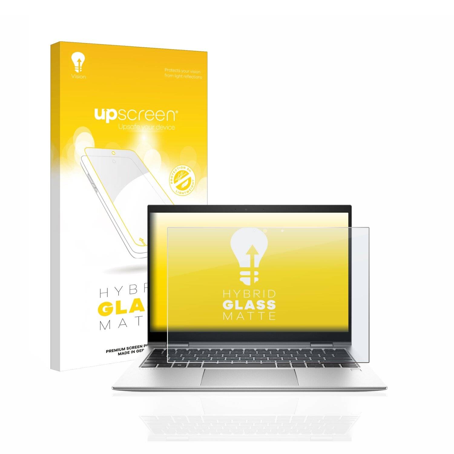 upscreen Flexible Schutz Glas Folie für HP EliteBook x360 830 G9 Schutzglas 9H Hybridglas Matt Entspiegelt