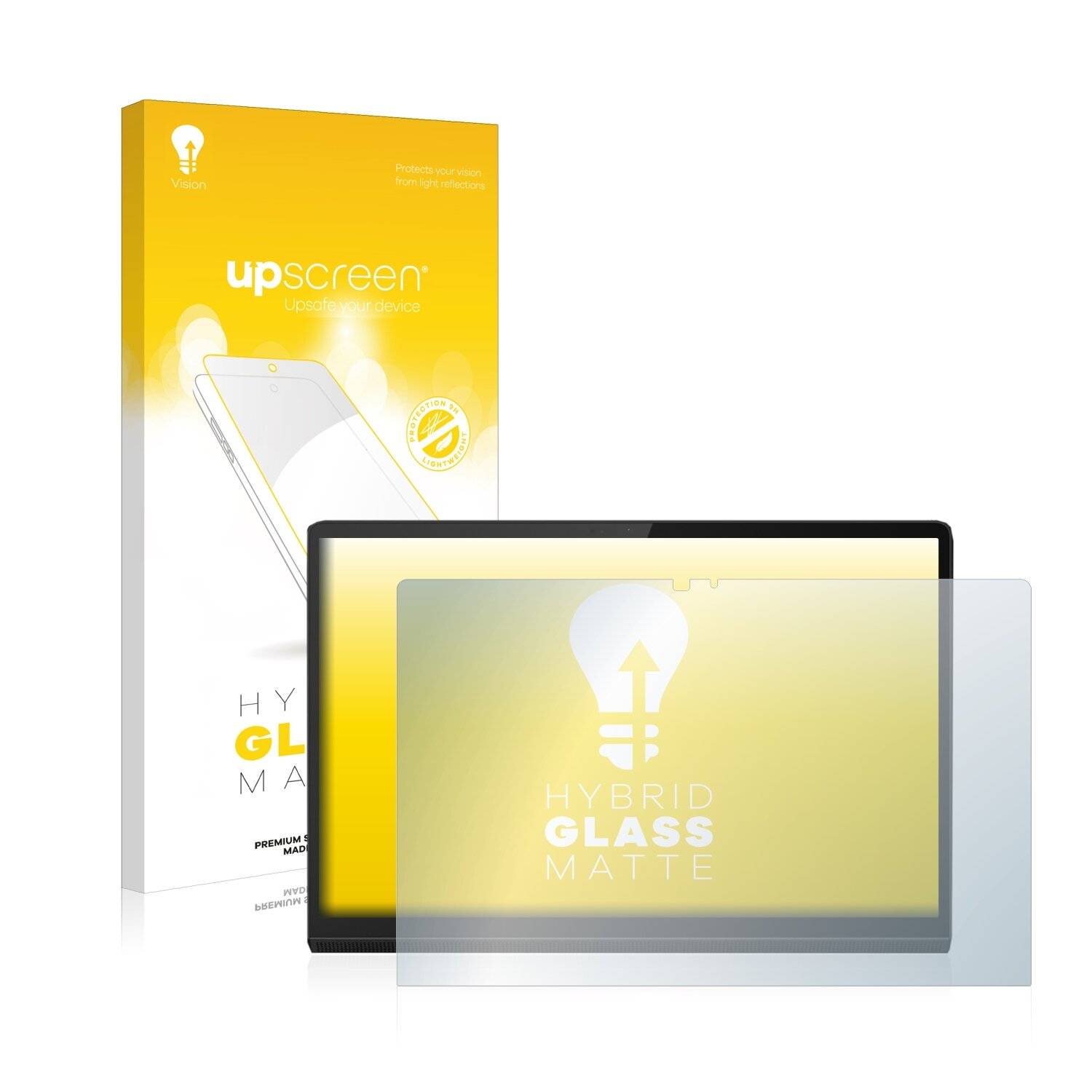 upscreen Hybrid Glass Matte Premium Schutzglas Folie für Lenovo Yoga Tab