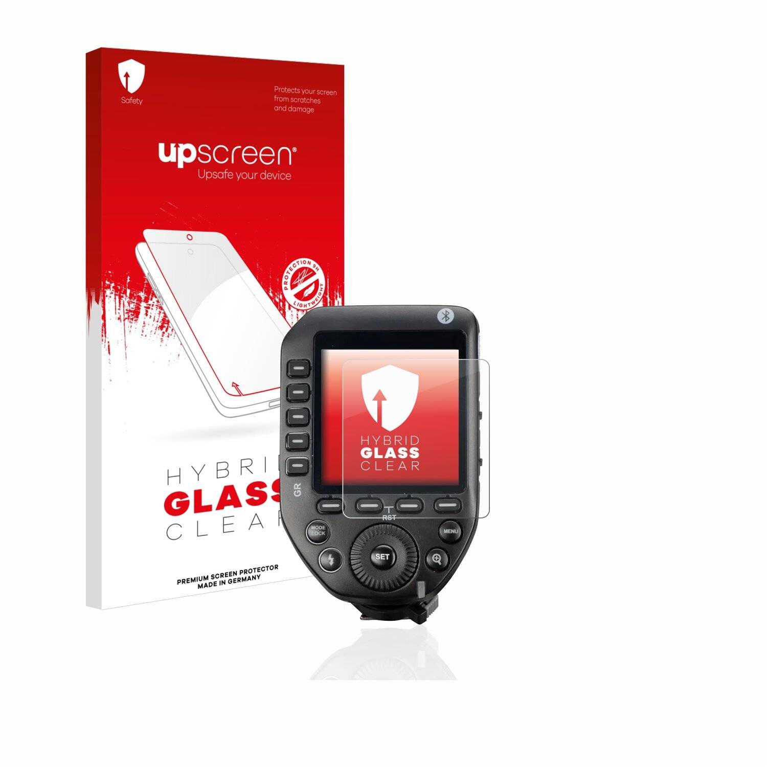 upscreen Hybrid Glass Clear Premium Schutzglas Folie für Godox XPro