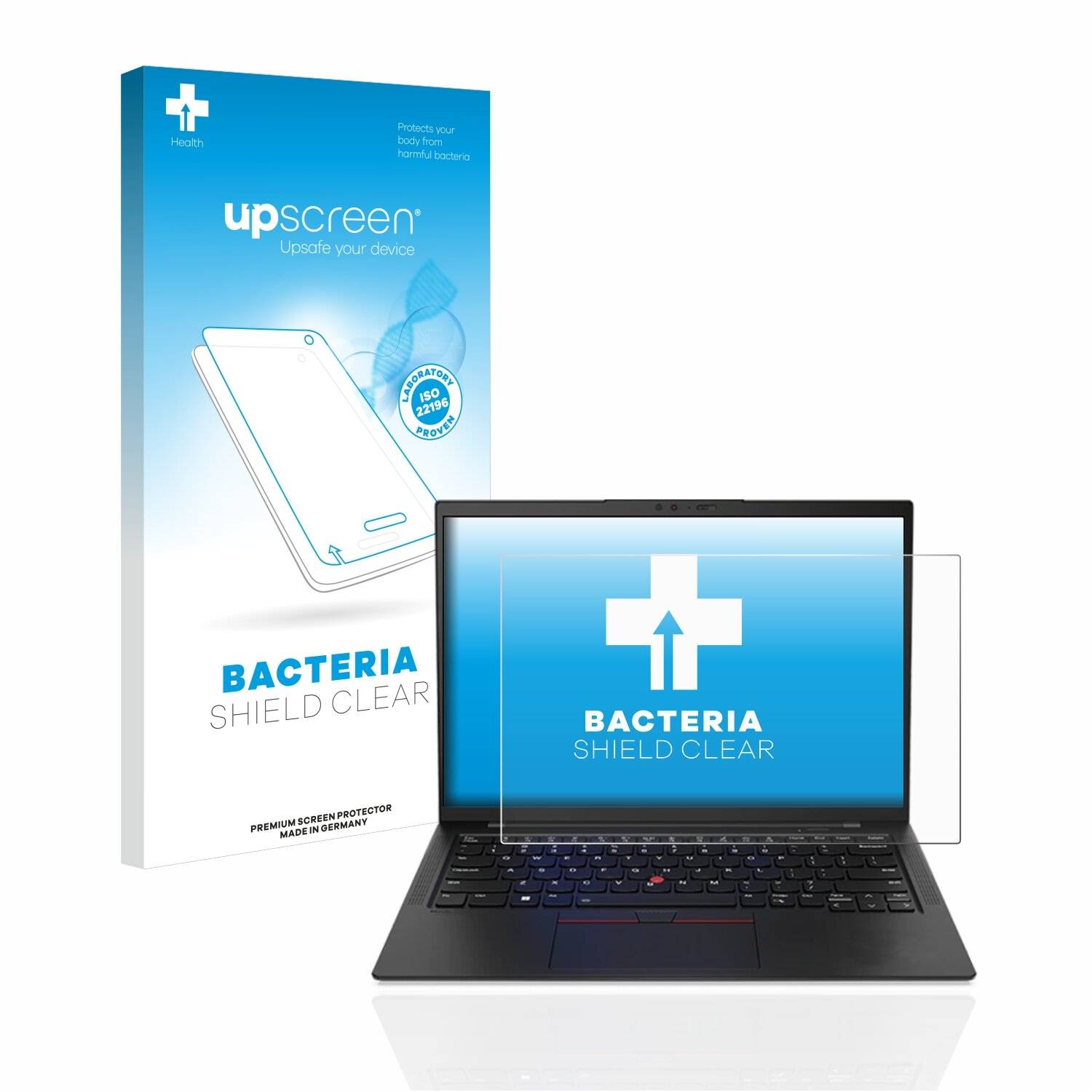 upscreen Bacteria Shield Clear Premium Antibakterielle Displayschutzfolie für Lenovo