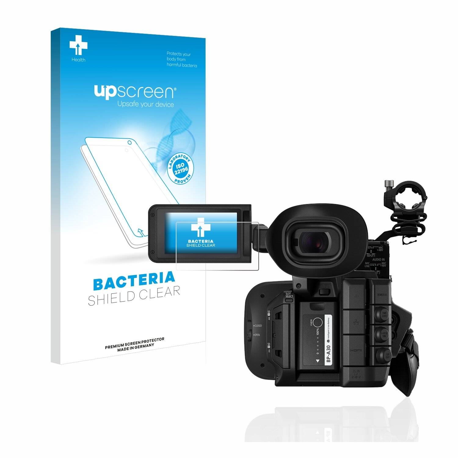 upscreen Bacteria Shield Clear Premium Antibakterielle Displayschutzfolie für Canon