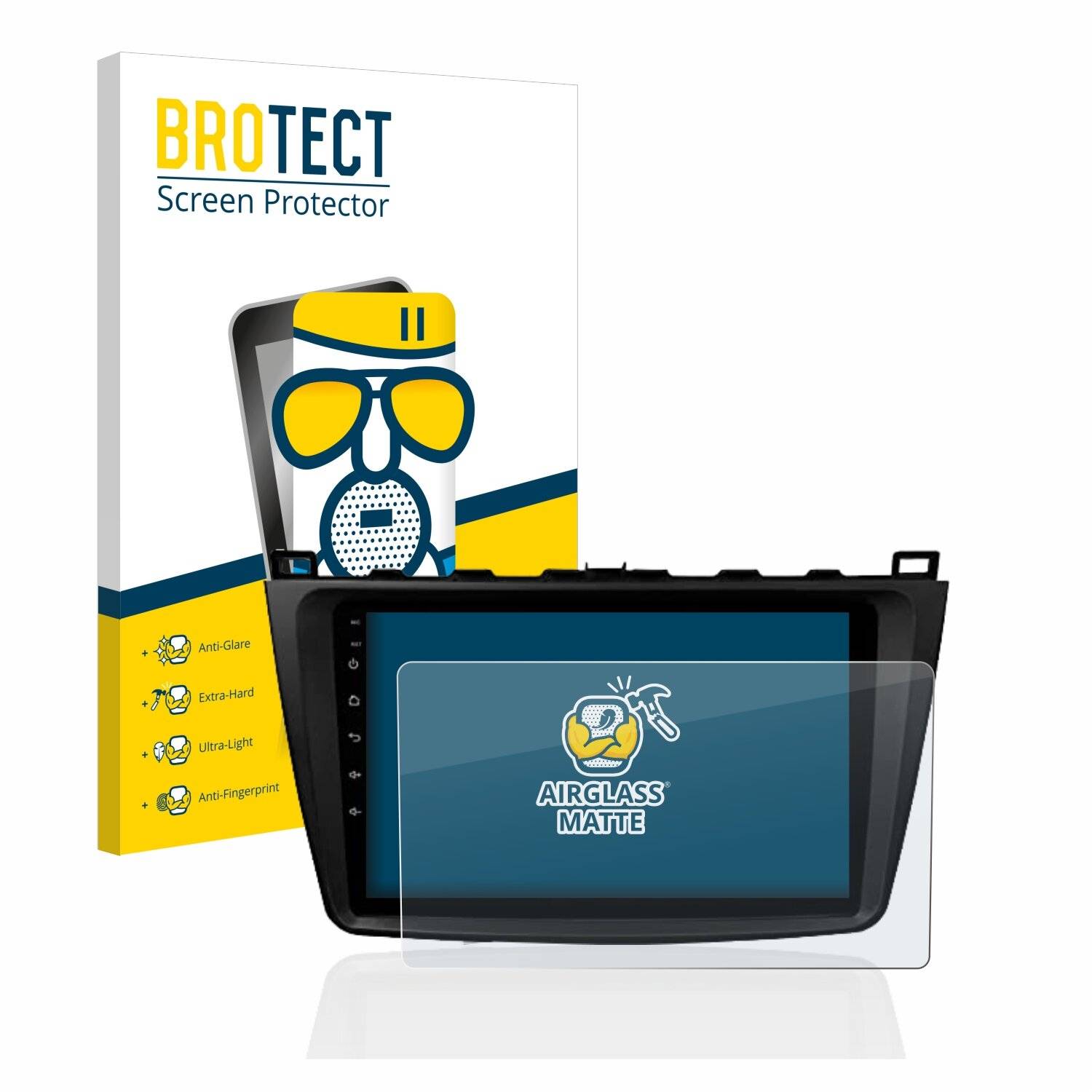 BROTECT AirGlass Matte Schutzglas Folie für Eonon Q98Pro Mazda