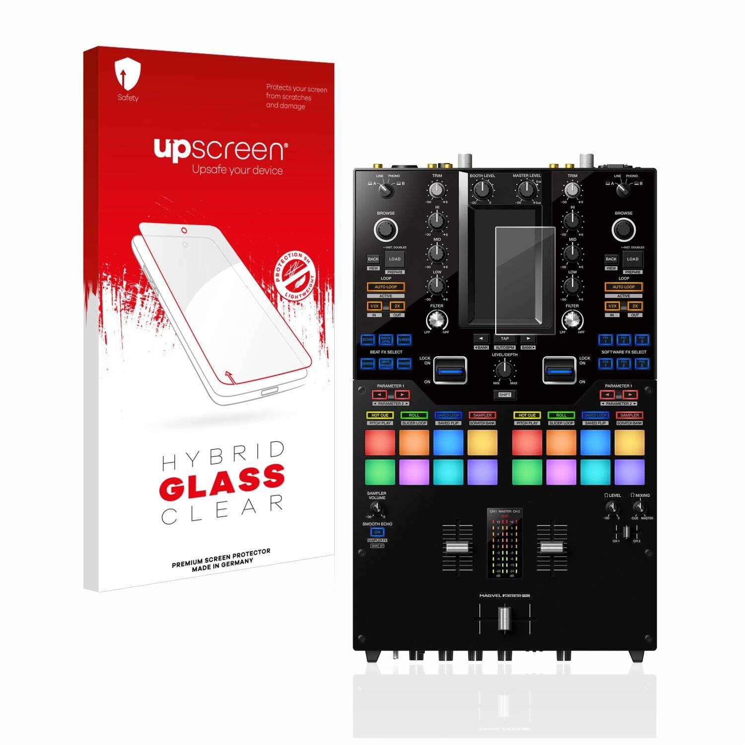 upscreen Hybrid Glass Clear Premium Schutzglas Folie für Pioneer