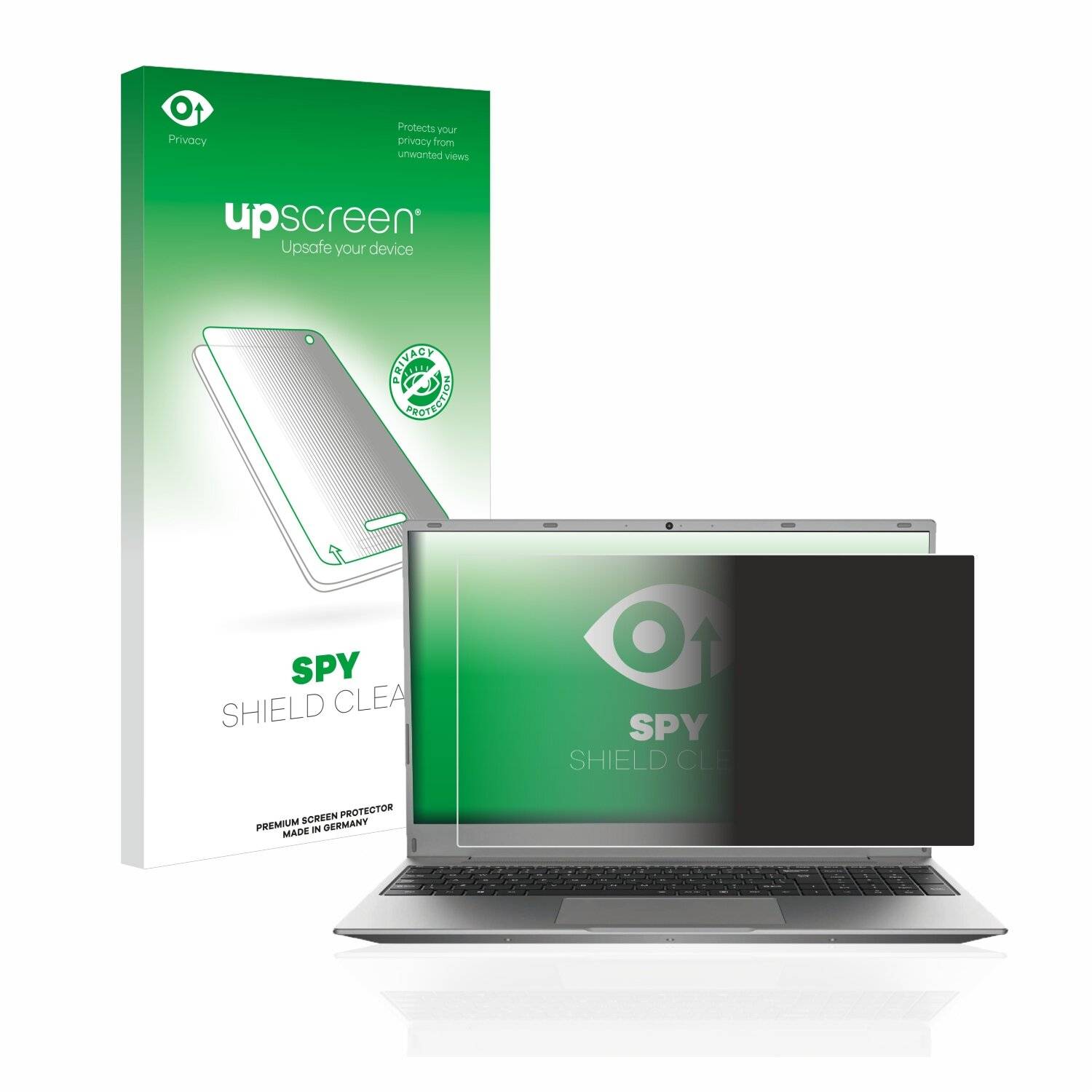 upscreen Spy Shield Clear Premium Blickschutzfolie für Medion Akoya E16402
