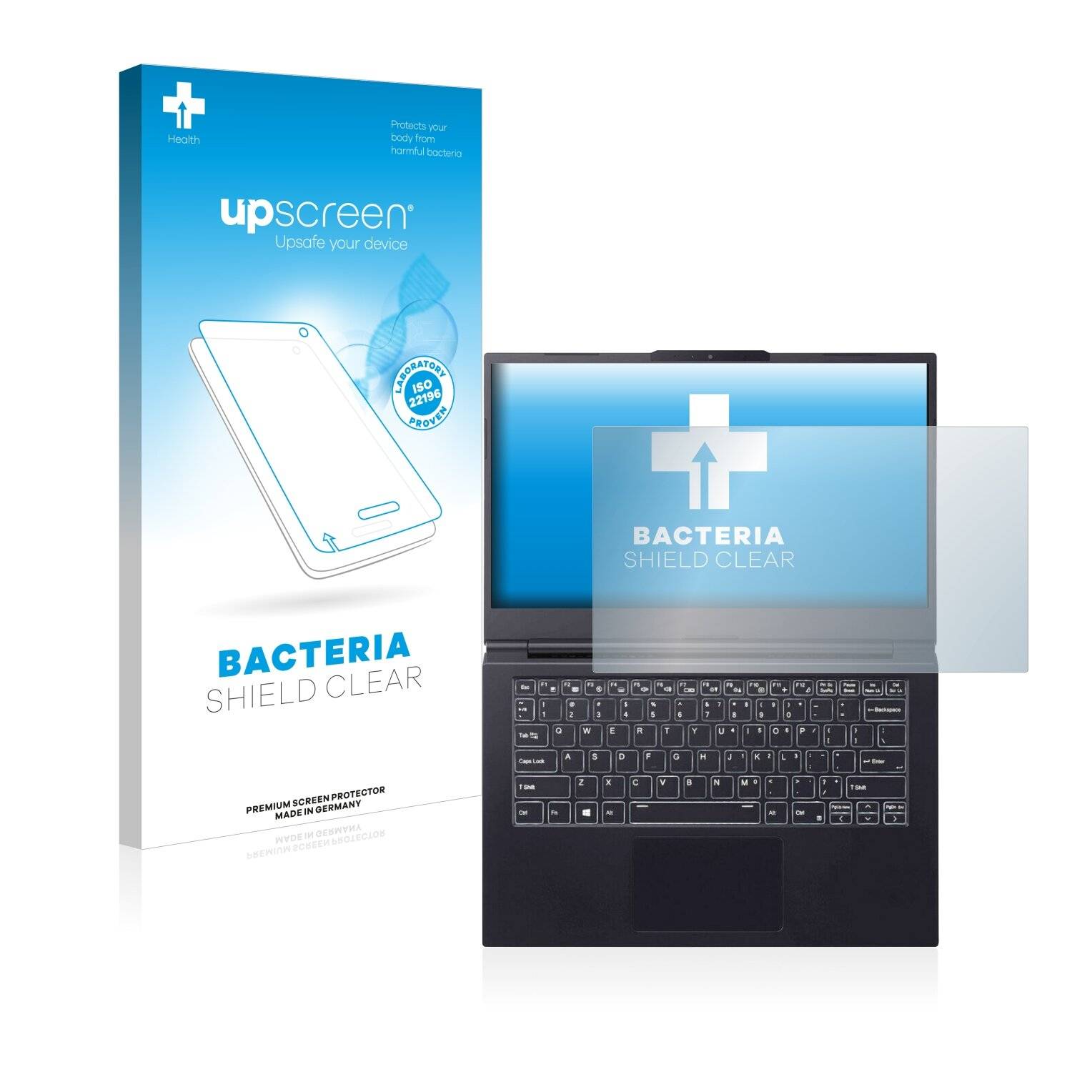 upscreen Bacteria Shield Clear Premium Antibakterielle Displayschutzfolie für Hyrican 1685