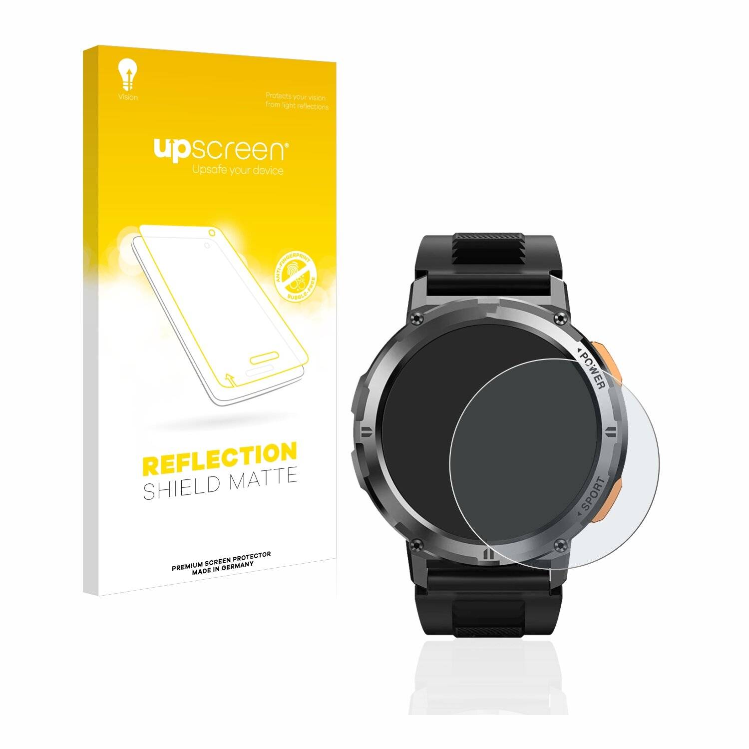 upscreen Reflection Shield Matte Premium Displayschutzfolie für Kospet Tank T2 (36