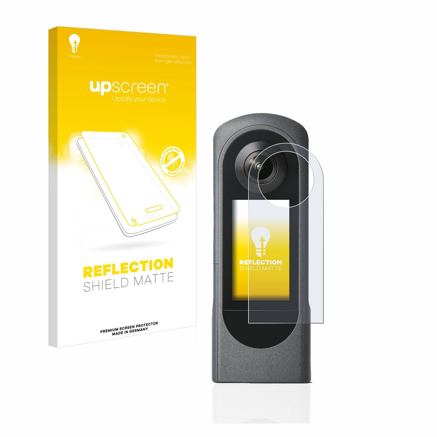 upscreen Reflection Shield Matte Premium Displayschutzfolie für Ricoh Theta