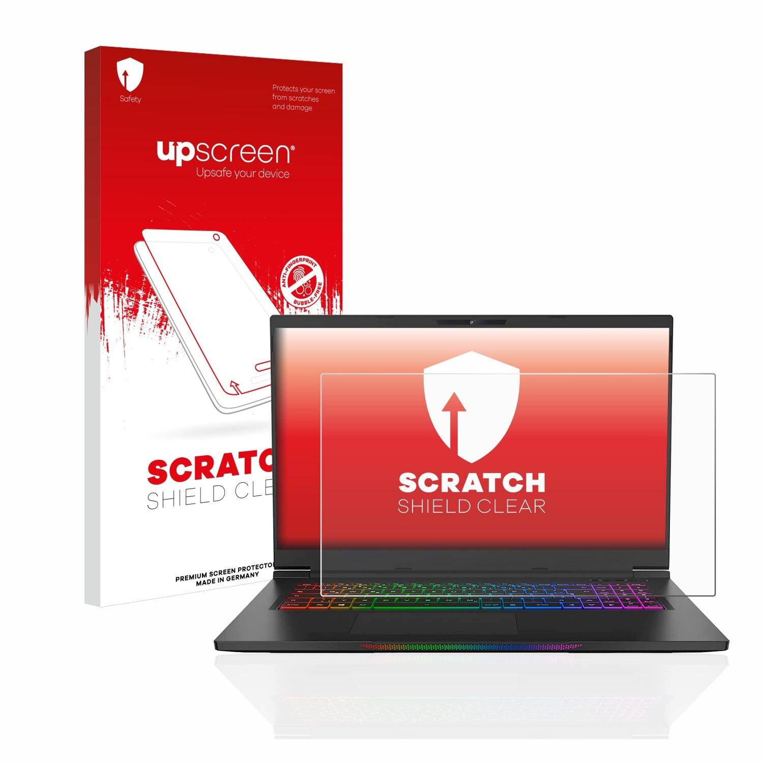 upscreen Scratch Shield Clear Premium Displayschutzfolie für Medion Erazer Beast