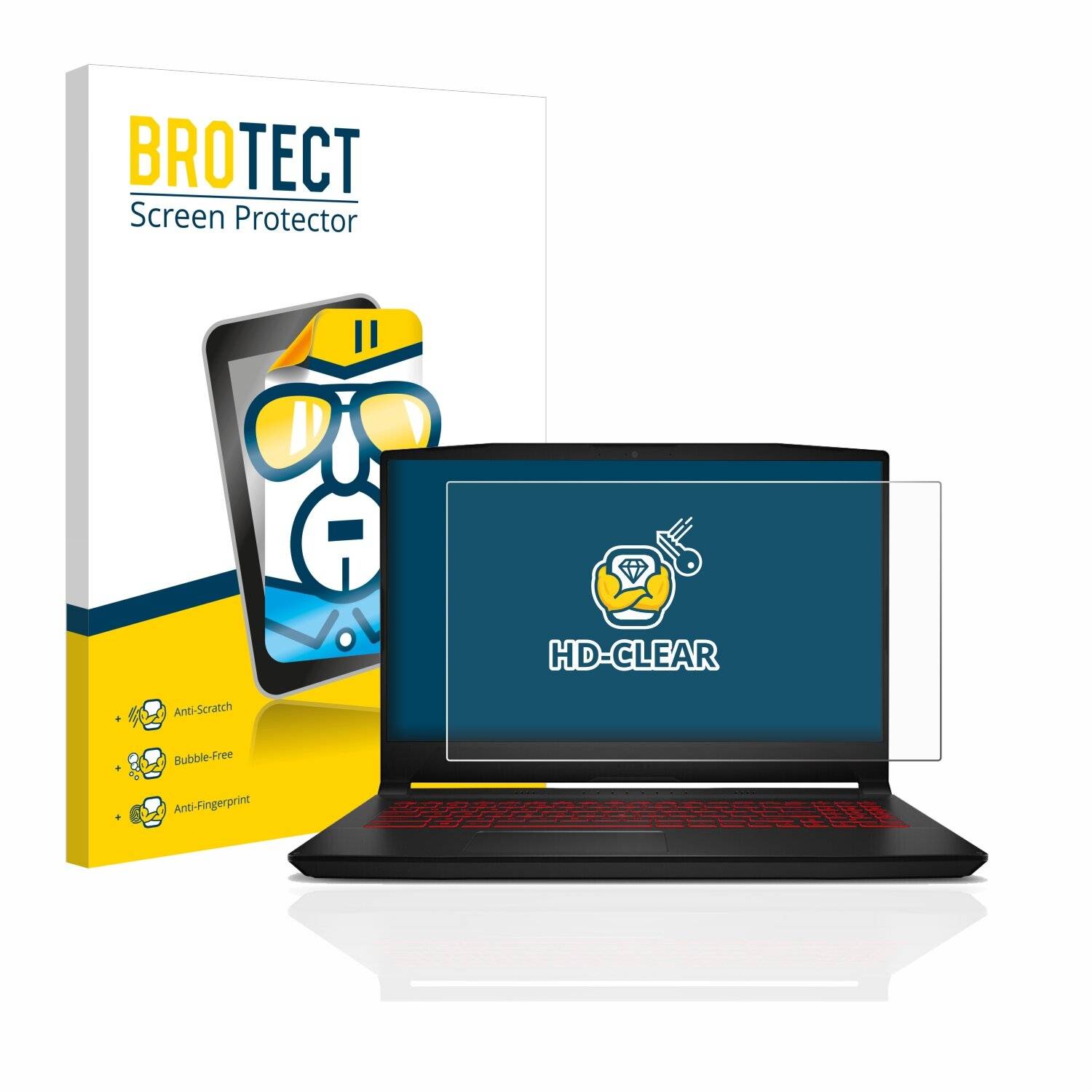 BROTECT HD-Clear Displayschutzfolie für MSI Katana GF66