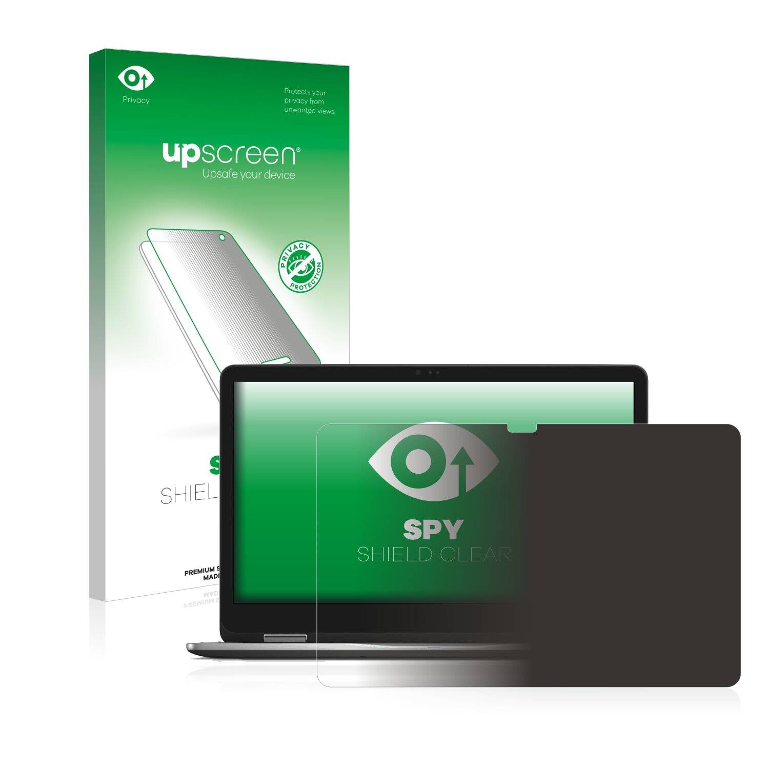 upscreen Spy Shield Clear Premium Blickschutzfolie für Dell Inspiron 17 7779