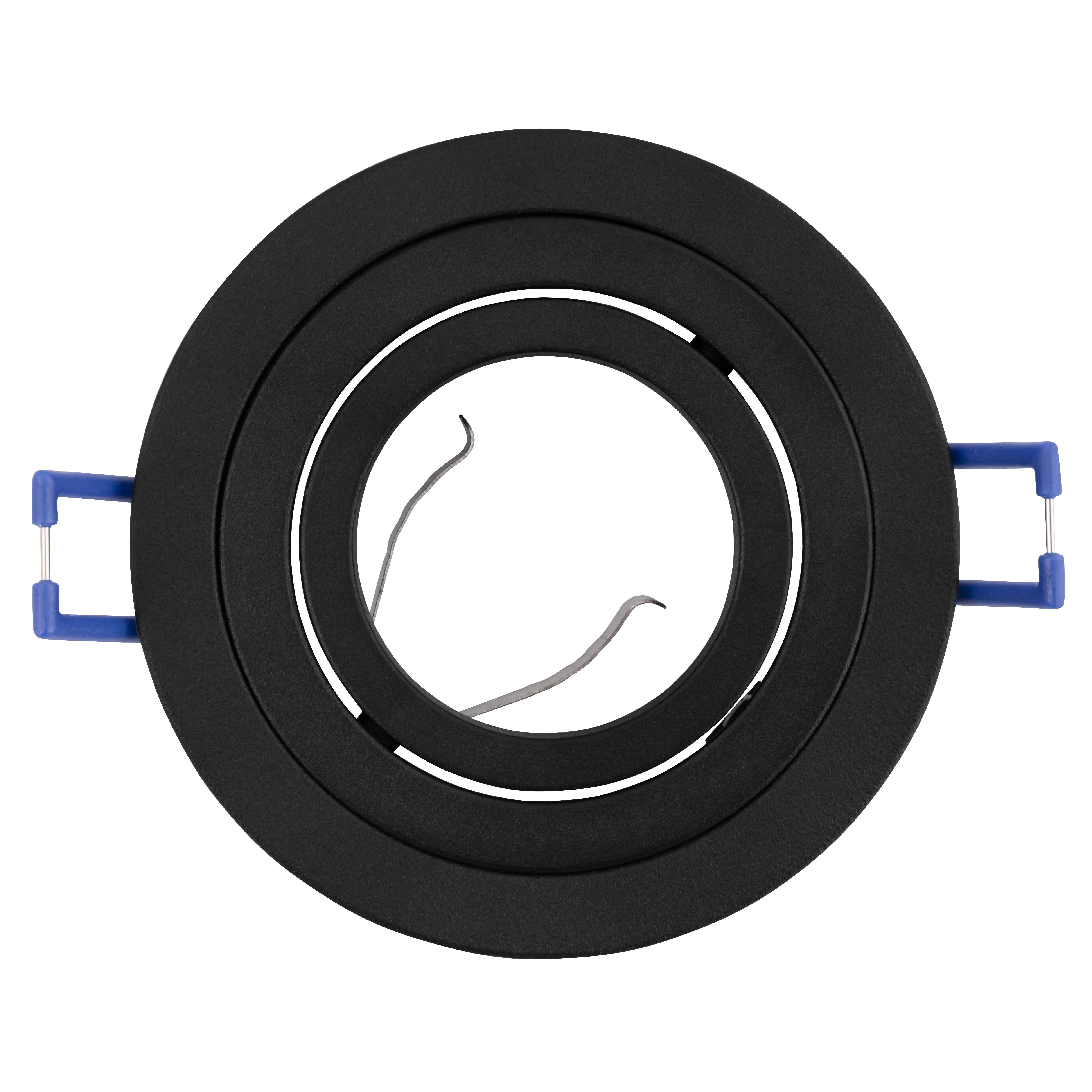 Einbaurahmen McShine "KL-89" rund, schwenkbar, mattschwarz