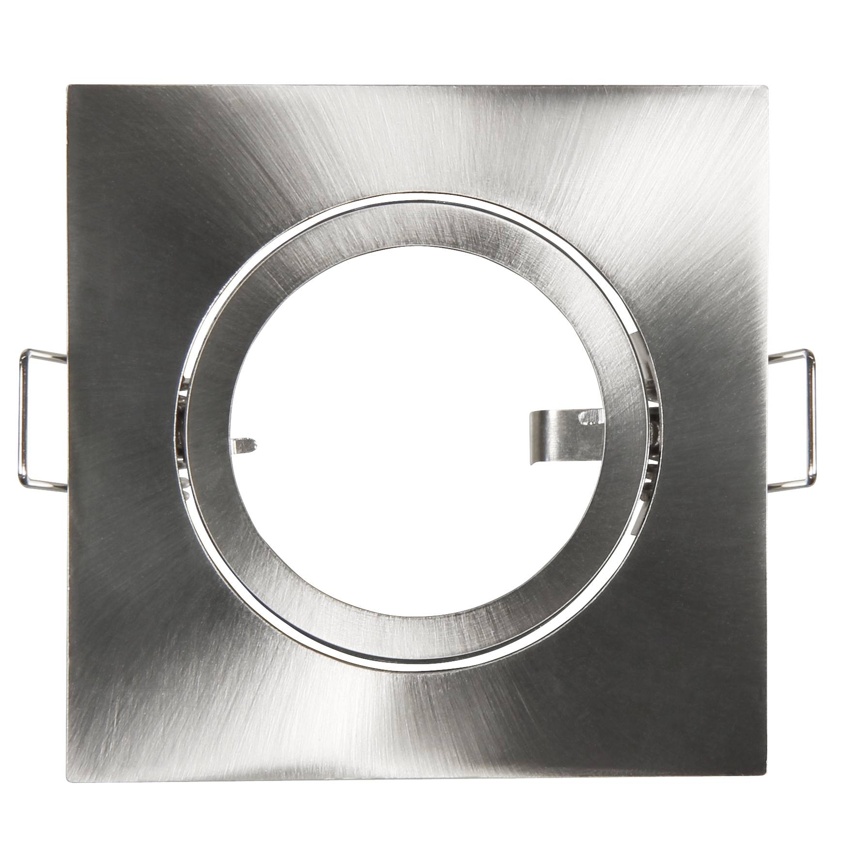 Einbaurahmen GU5.3 DL-826s 82x82mm Edelstahl gebürstet eckig schwenkbar
