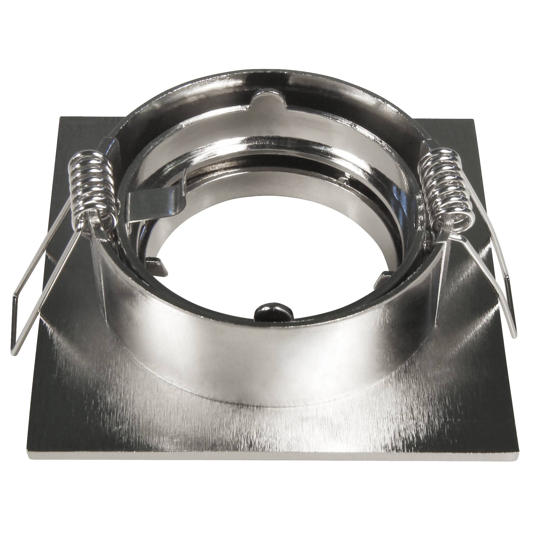 Einbaurahmen GU5.3 DL-826s 82x82mm Edelstahl gebürstet eckig schwenkbar