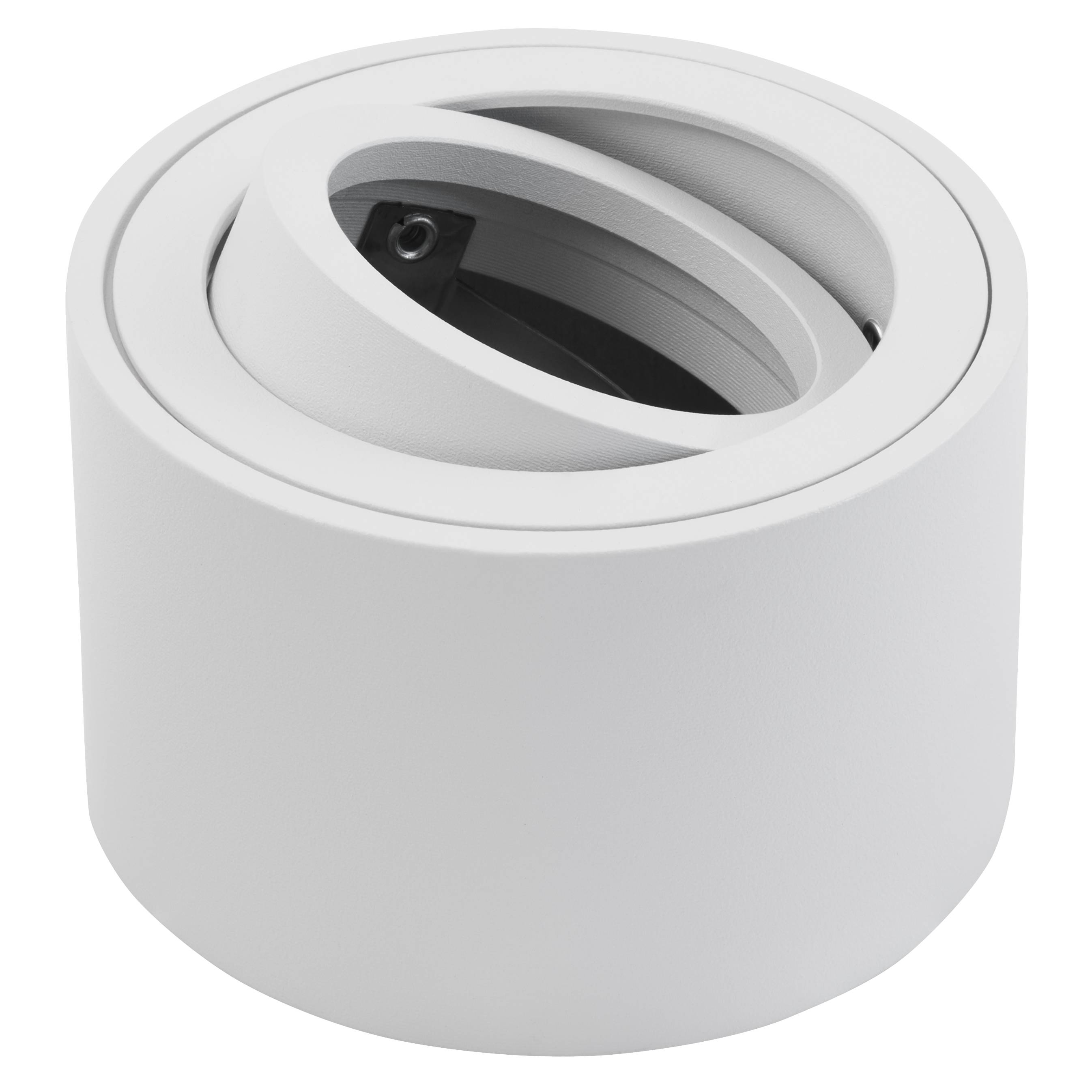 Aufbaurahmen McShine "KL-10" rund, schwenkbar, weiß, ØxH 80x50mm