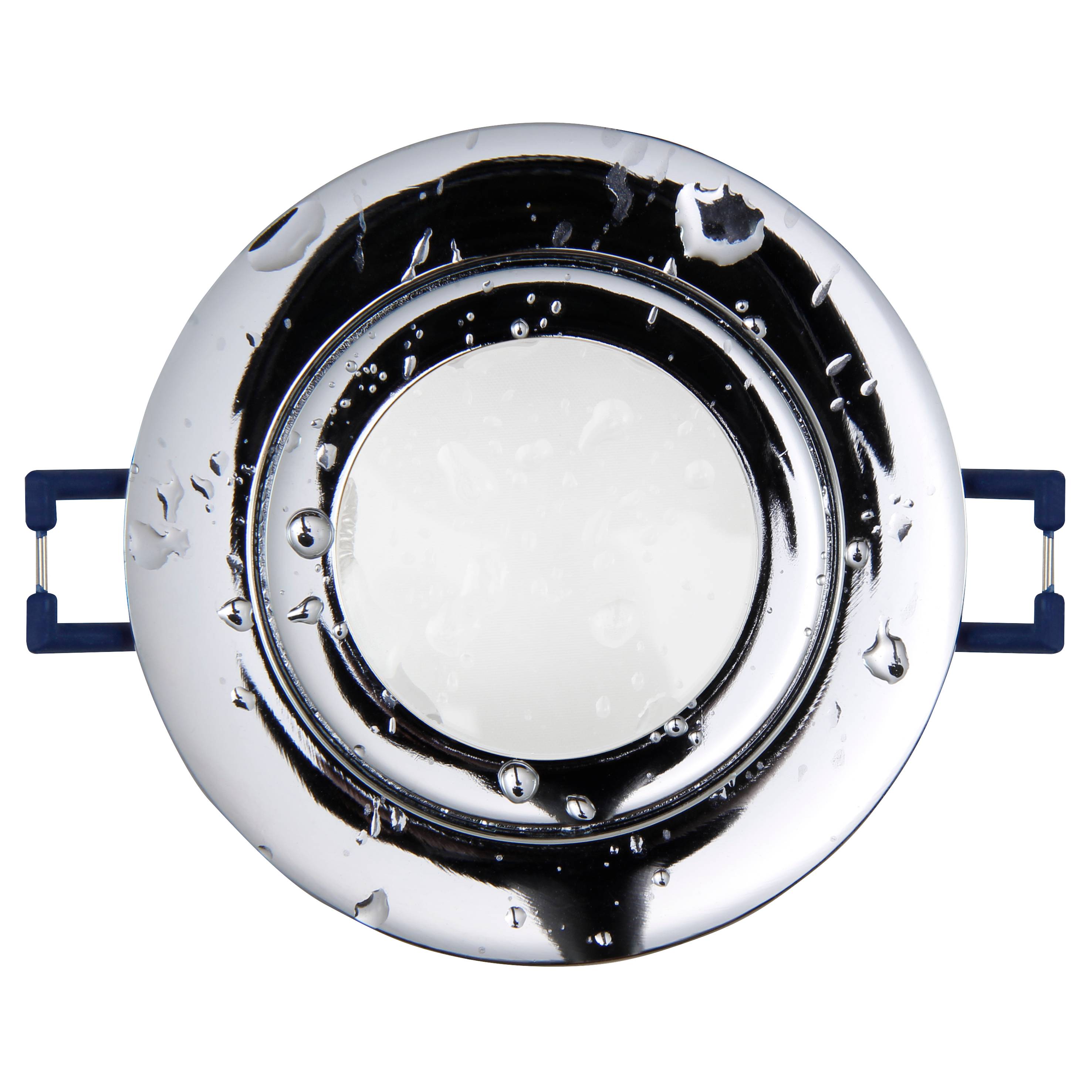 Einbaurahmen McShine "DL-54" rund, Clip-Verschluss, IP44, Chrom