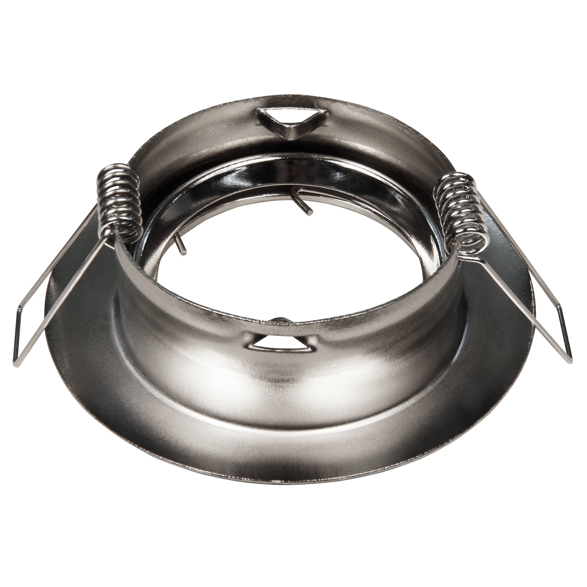 Einbaurahmen McShine "ER-87" Edelstahl gebürstet, Ø87mm, schwenkbar