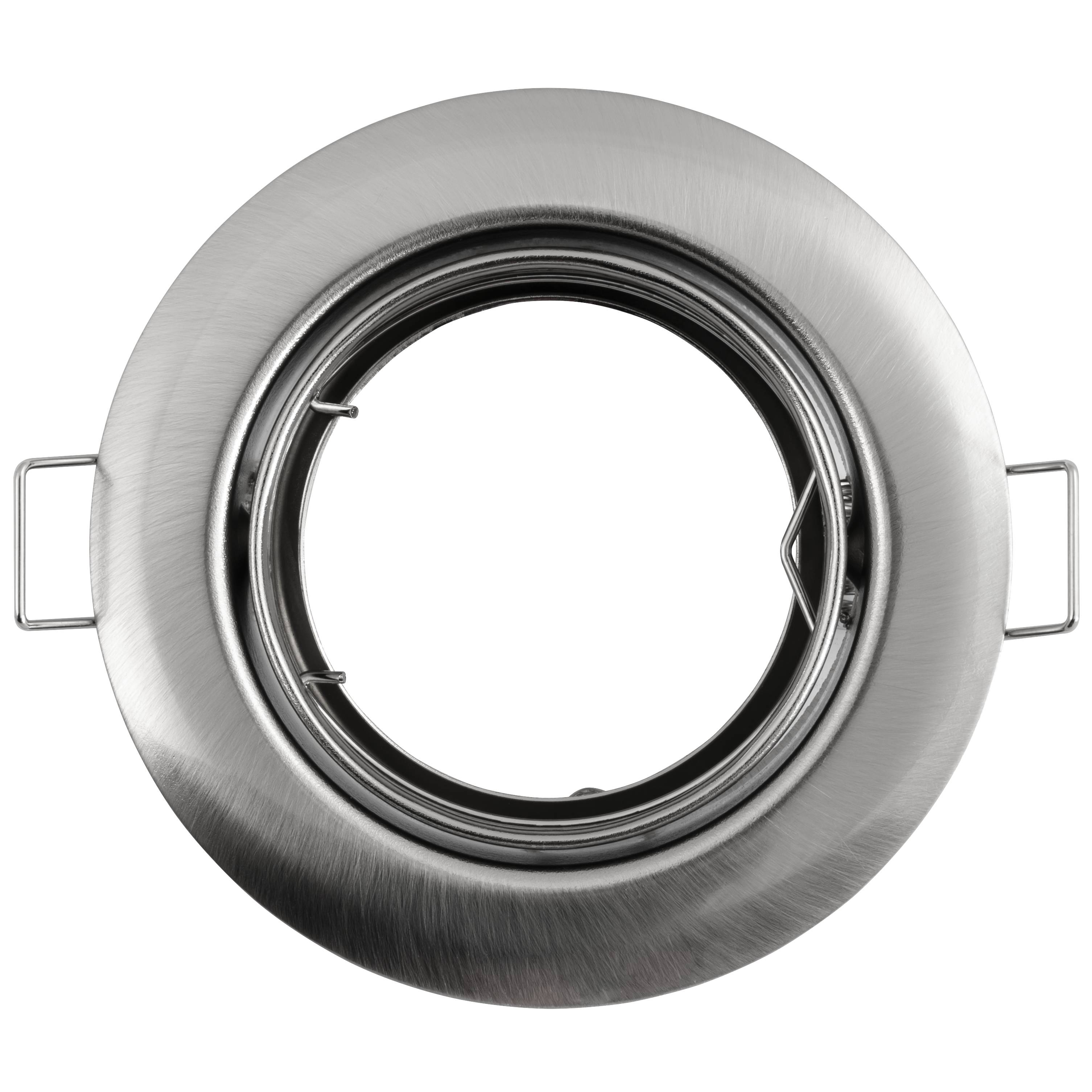 Einbaurahmen McShine "ER-87" Edelstahl gebürstet, Ø87mm, schwenkbar