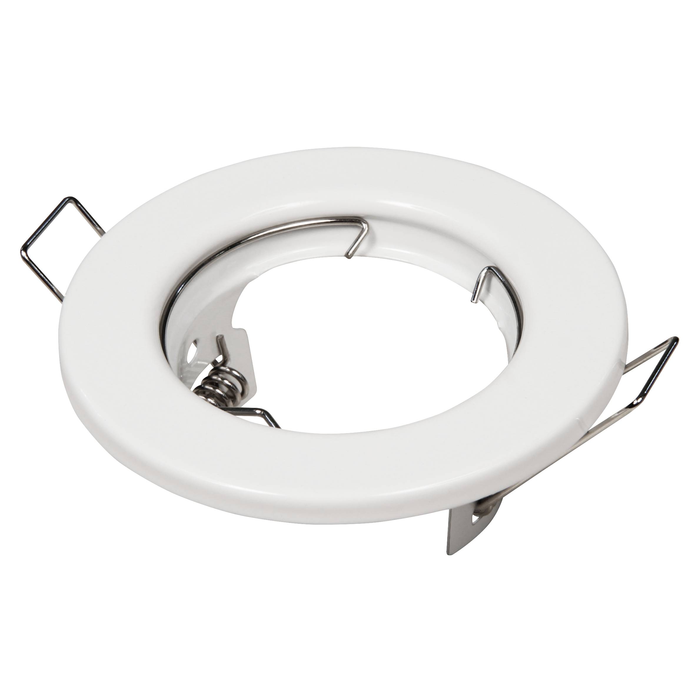 Einbaurahmen McShine "ER-80" weiß, Ø80mm, starr