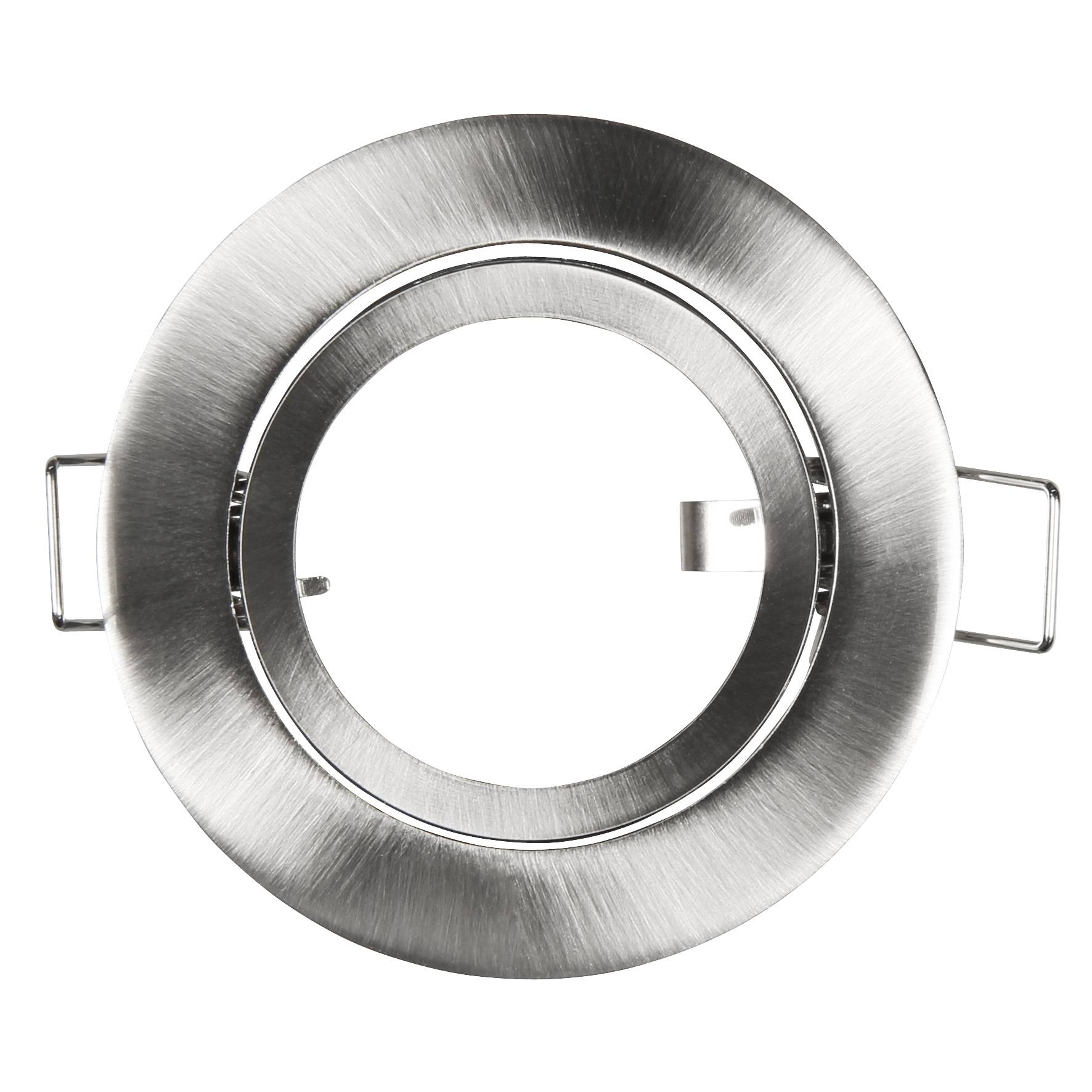 Einbaurahmen GU5.3 DL-828s 83mm Edelstahl gebürstet rund schwenkbar