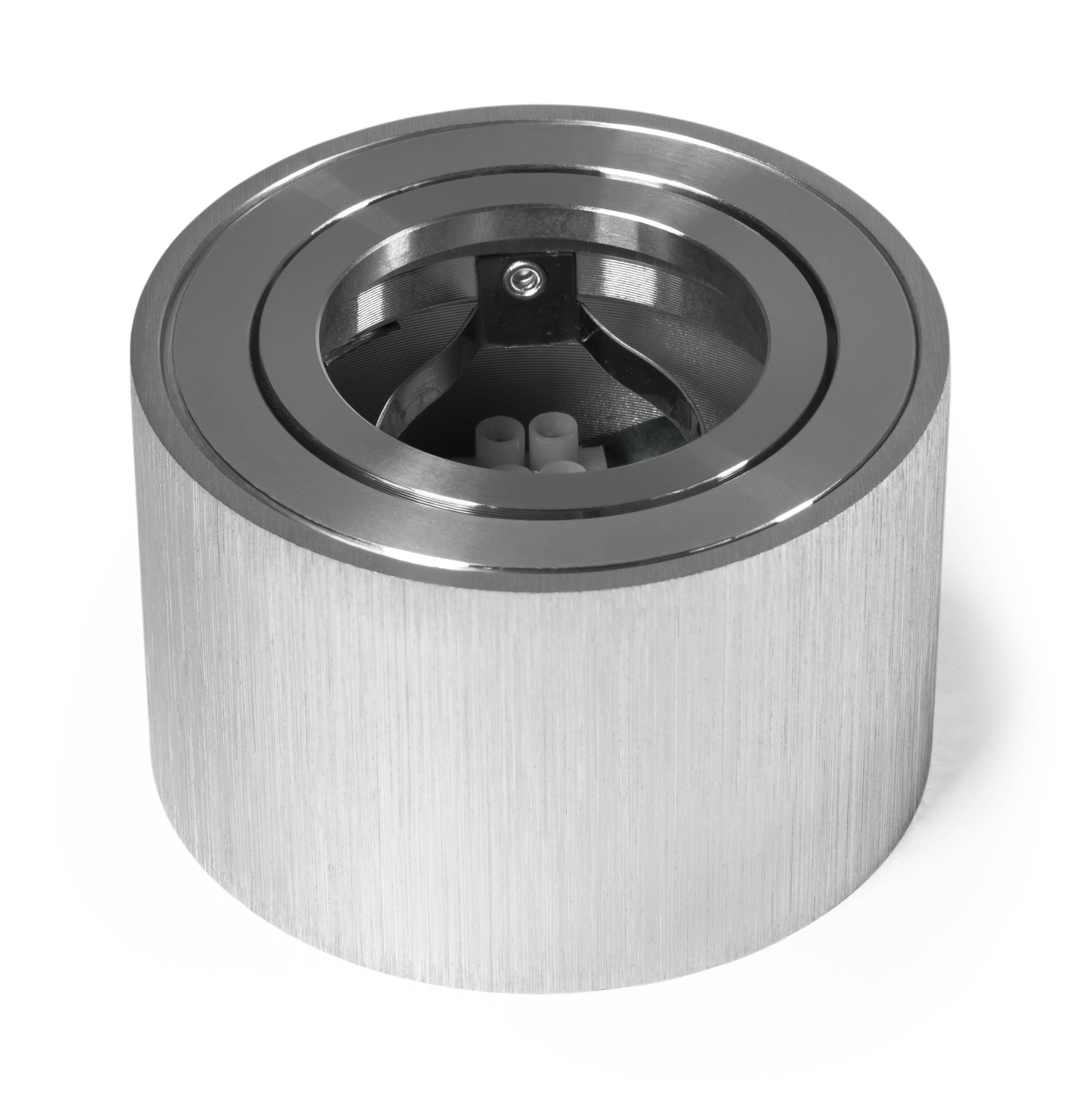 Aufbaurahmen McShine "KL-10" rund, schwenkbar, Edelstahl, ØxH 80x50mm