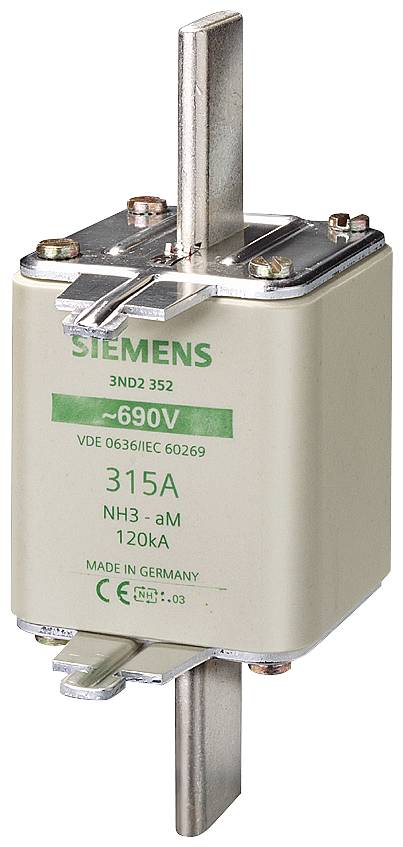 SIEM NH3-Sicherungseinsatz 500A3ND1365spannungsfuehr.Grifflasche 500VAC