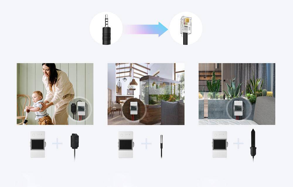 Smart WiFi Temperatur- und Feuchtigkeitsüberwachungsschalter Sonoff THR316D TH Elite