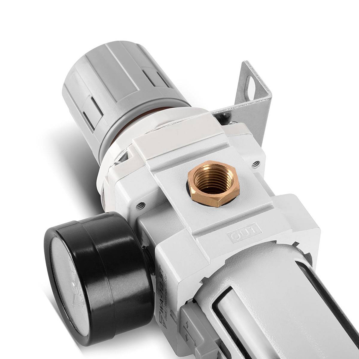 STAHLWERK Wasserabscheider Wartungseinheit Druckluft Druckregler 10,5 bar 1/4"