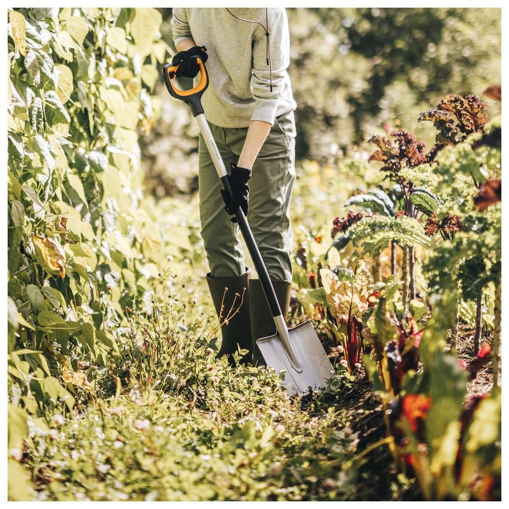 Fiskars Gärtnerspaten, rund 120cm Xact Spaten