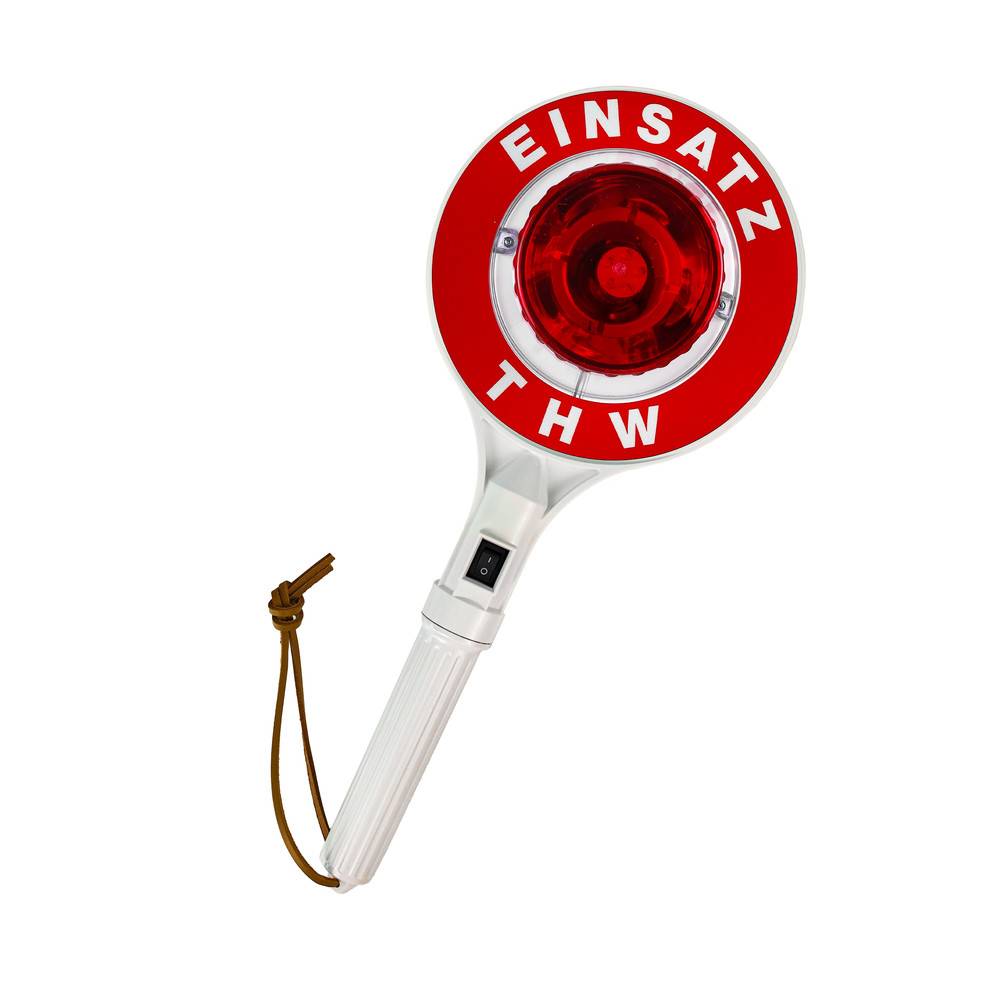 Dönges Anhaltestab, rot/rot, HALT ZOLL / HALT ZOLL, beidseitig, LED D5