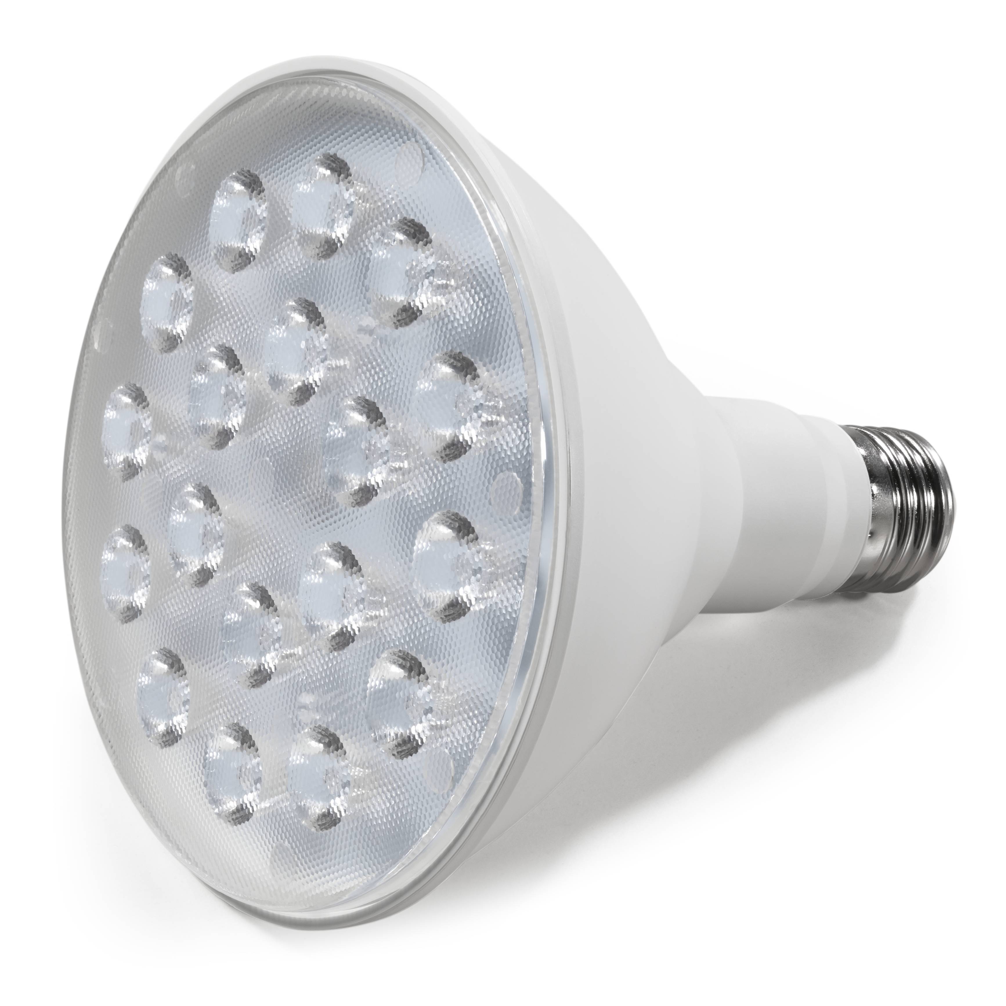 LED-Strahler McShine, E27, PAR38, 15W, 1.200 lm, 45°, 3000K, warmweiß
