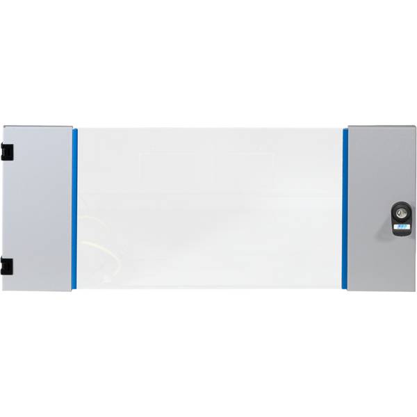 EFB-Elektronik 102130GR.04, Fronttür für Wandverteiler 4HE, Glas, RAL7035