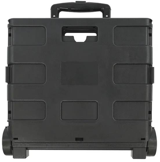 Proplus Gepäckwagen mit Klappkiste 40 Liter schwarz