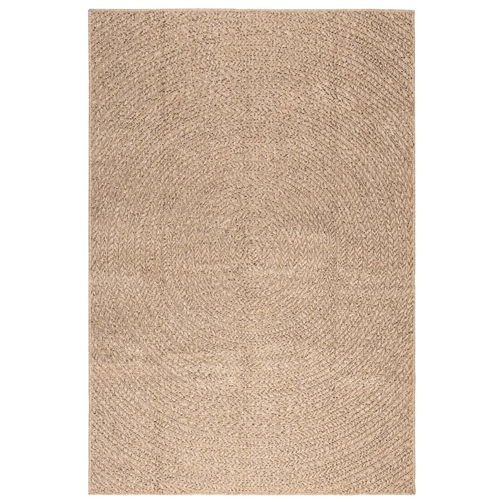 vidaXL Teppich 140x200 cm Jute-Optik Innen und Außen