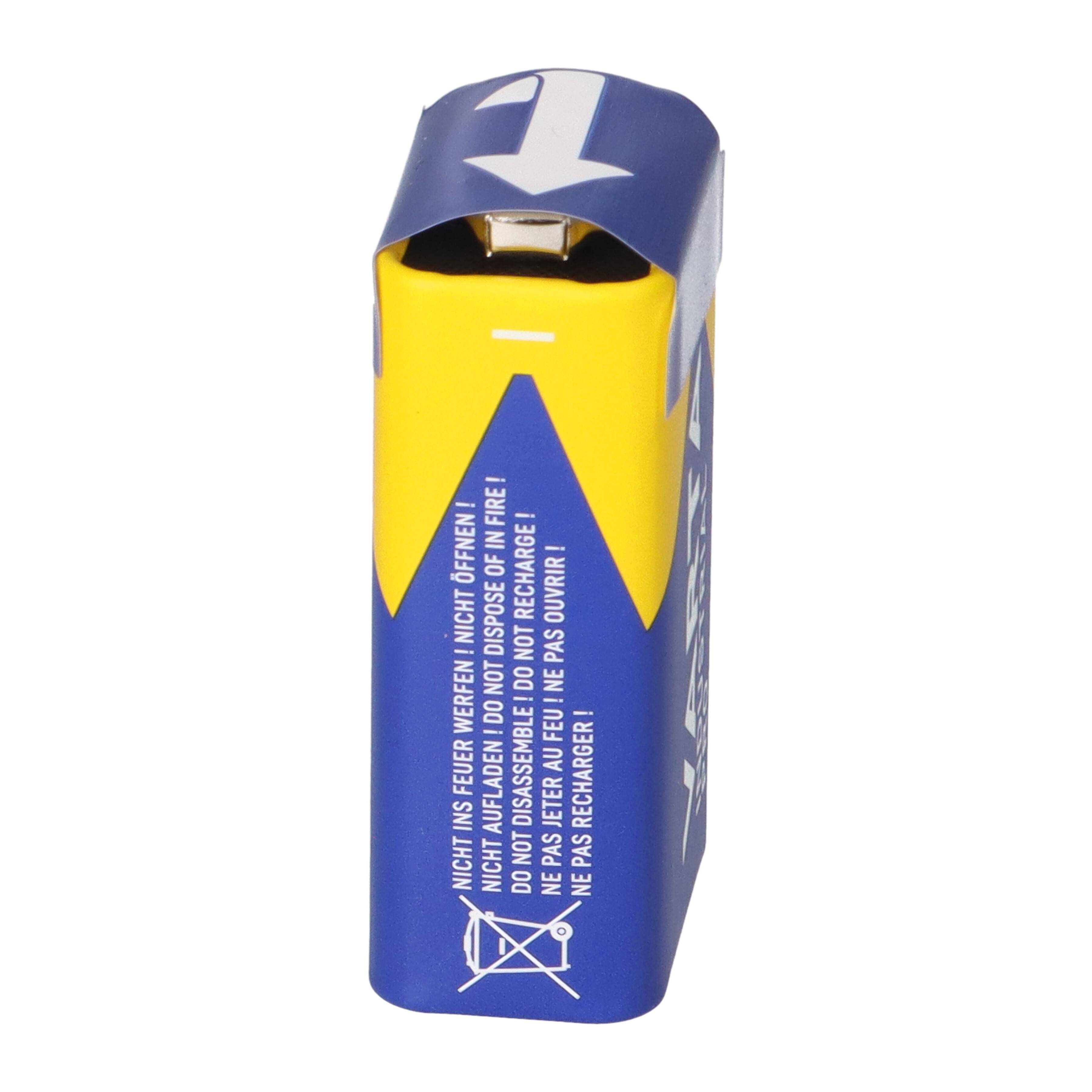 2x VARTA 4022 Industrial 9V Block Batterie 6LR61 - passend für Rauchmelder, Messgeräte & Audio