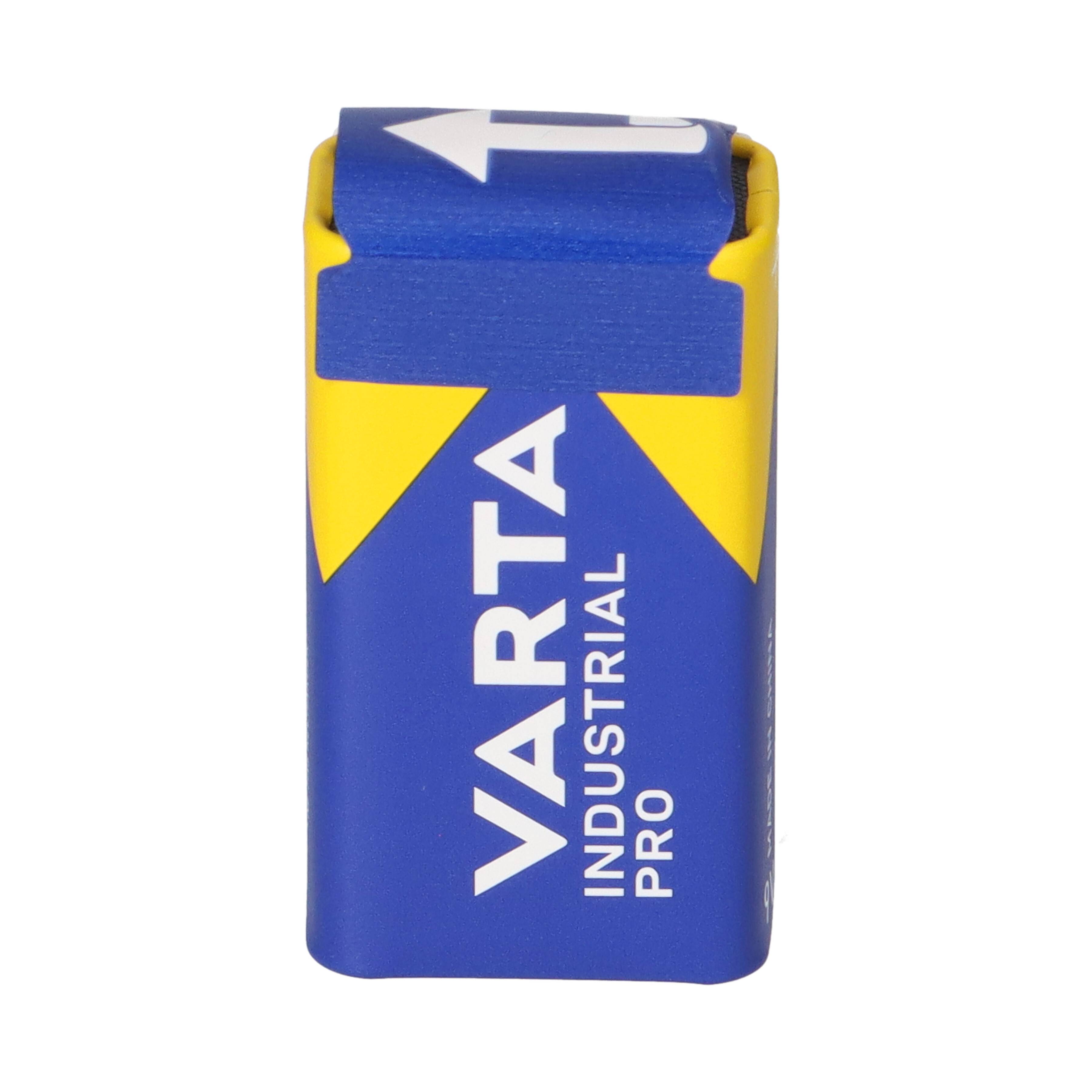 2x VARTA 4022 Industrial 9V Block Batterie 6LR61 - passend für Rauchmelder, Messgeräte & Audio