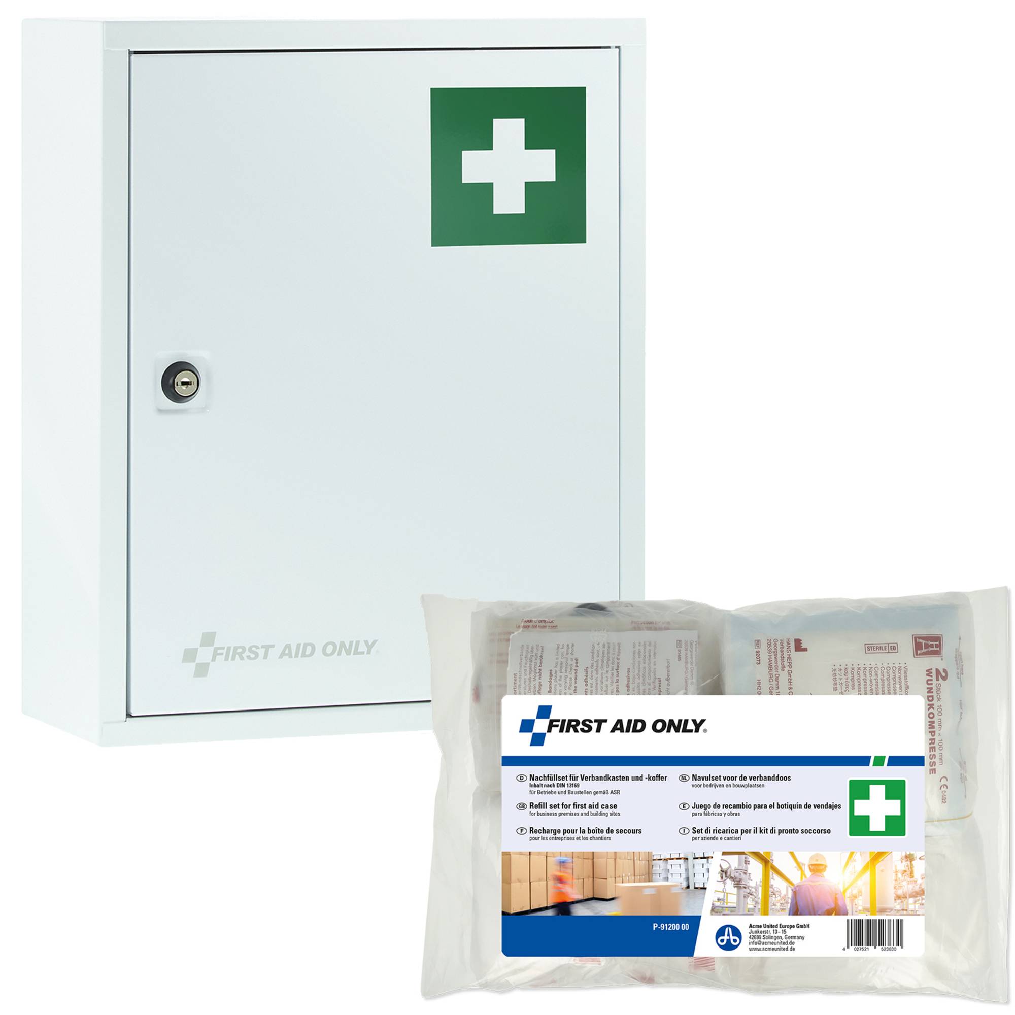 Erste Hilfe Schrank P-10200-13169 30x37x14cm DIN13169 weiß