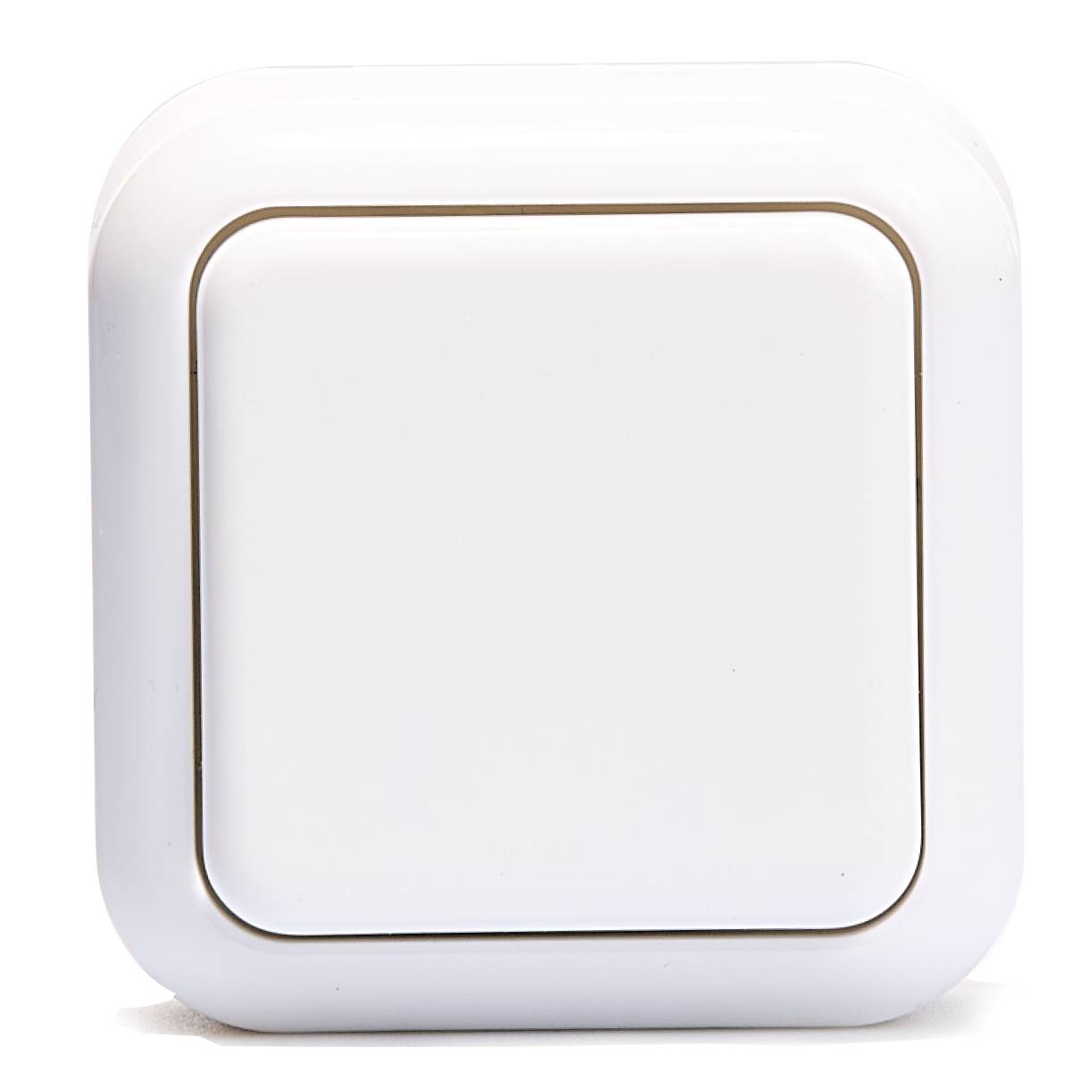 Taster McPower "Finery", 250V/10A, AP, weiß