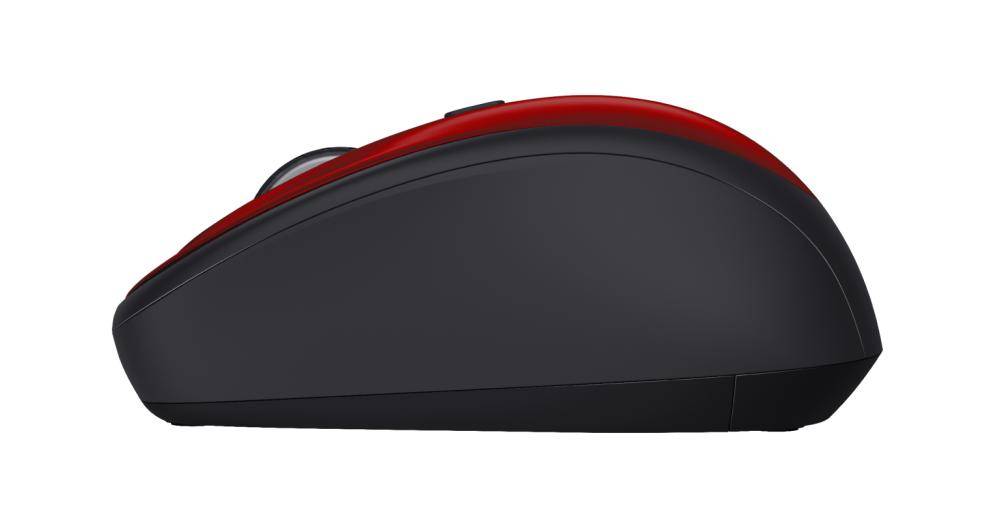 Trust Yvi+ - Maus - leise - Für Rechtshänder - optisch - 4 Tasten - kabellos - 2.4 GHz - kabelloser Empfänger (USB)