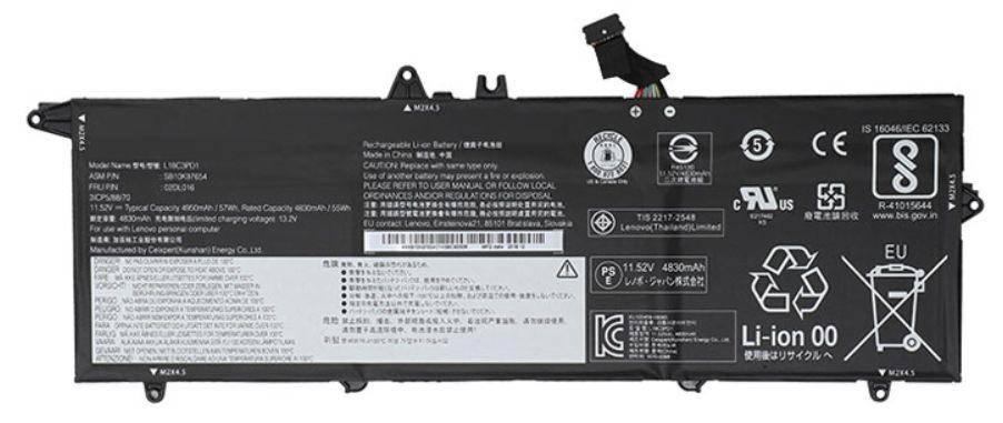 Lenovo Battery 3c, 57Wh, LiIon, SMP 02DL014, Battery, Lenovo